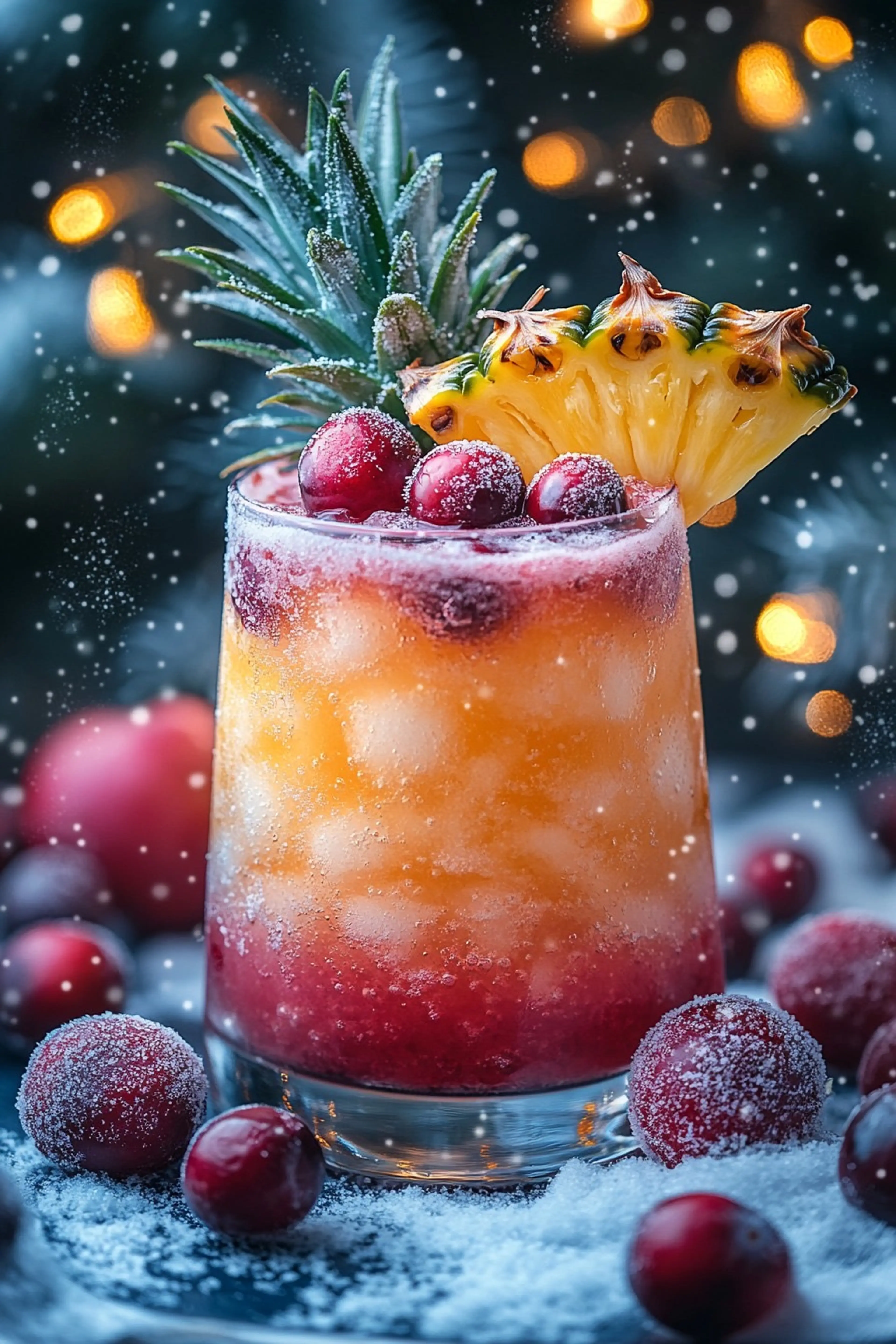 Pineapple Cranberry Christmas Punch