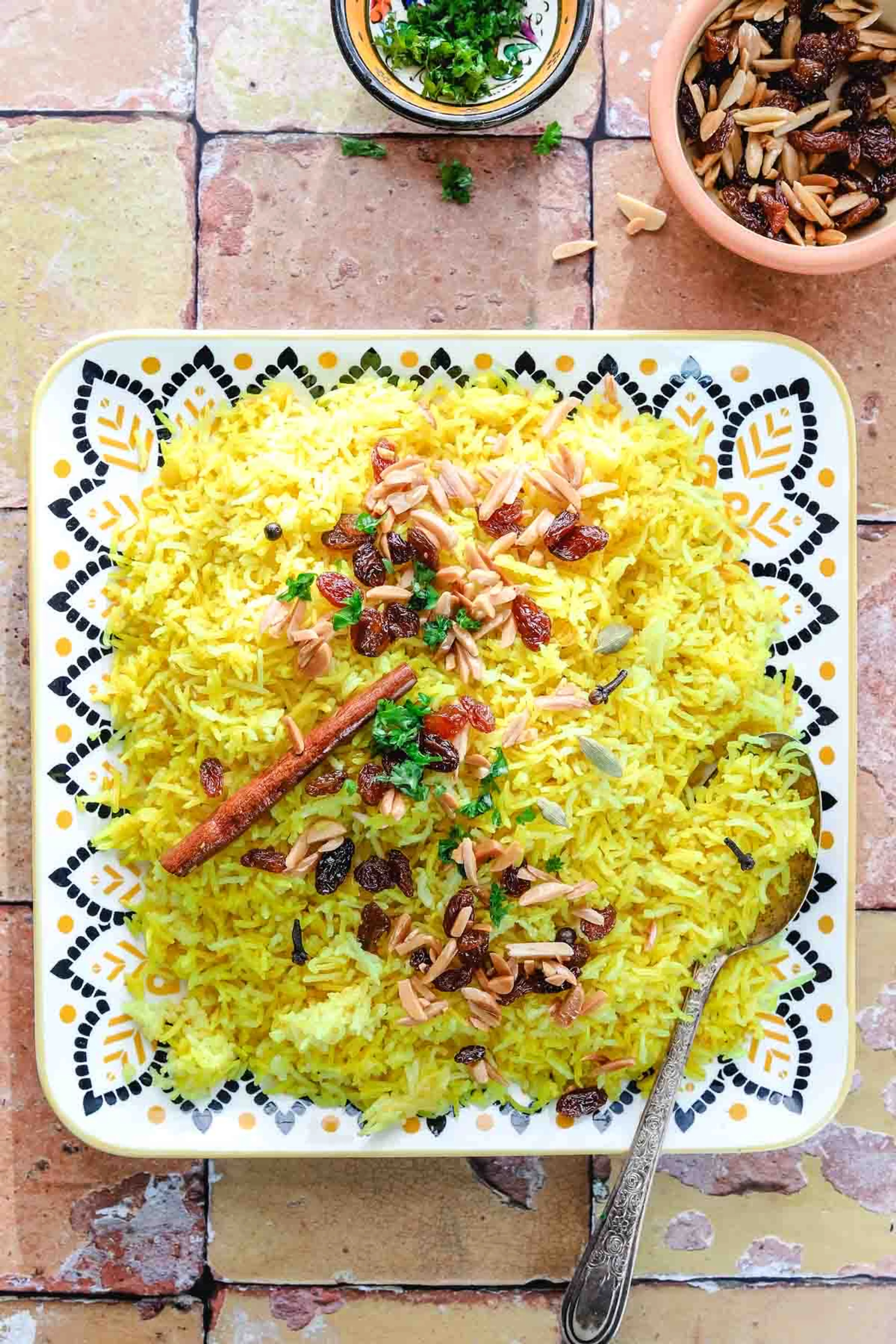 30-Minute Mediterranean Rice (Yellow Basmati Rice)