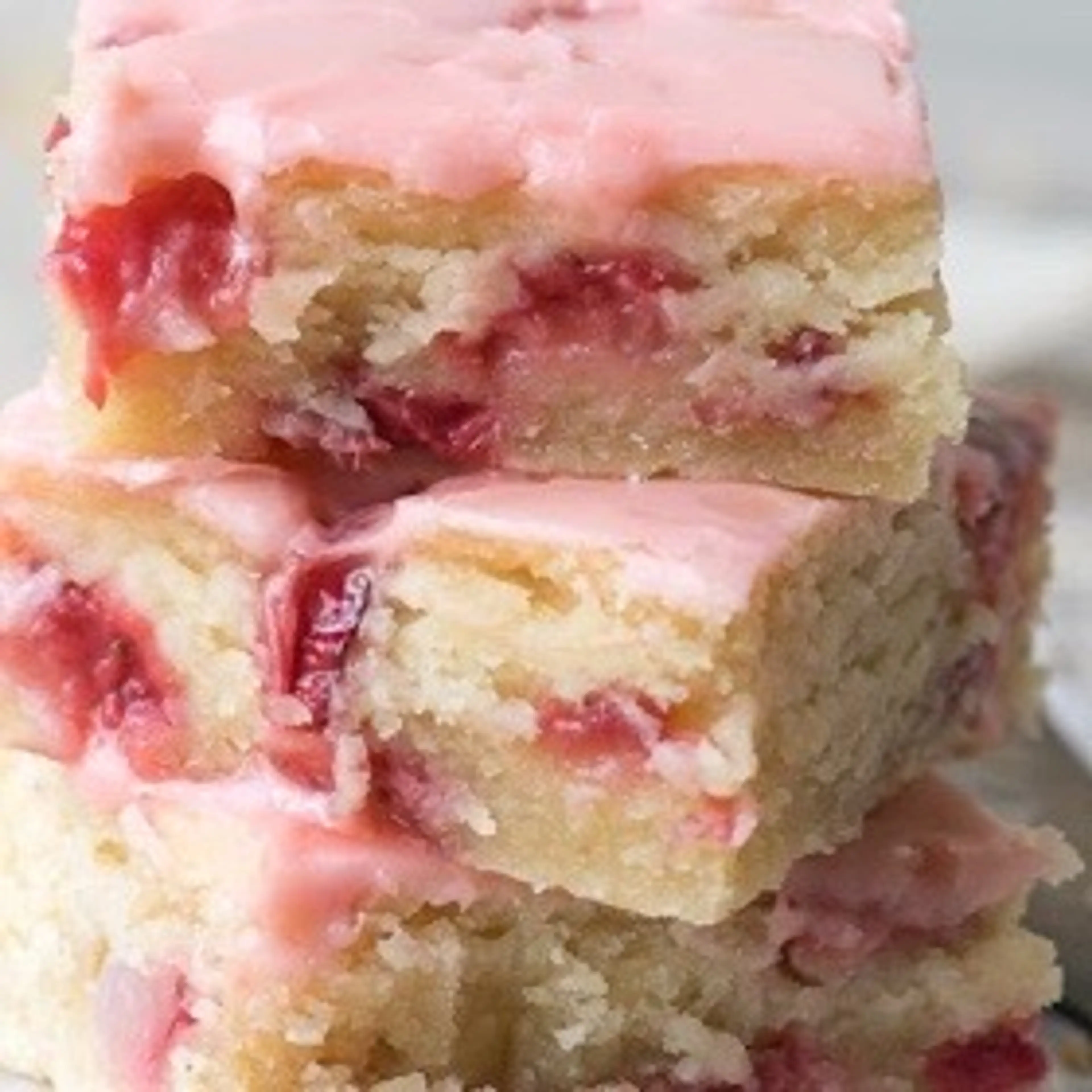 Strawberry Lemon Blondies