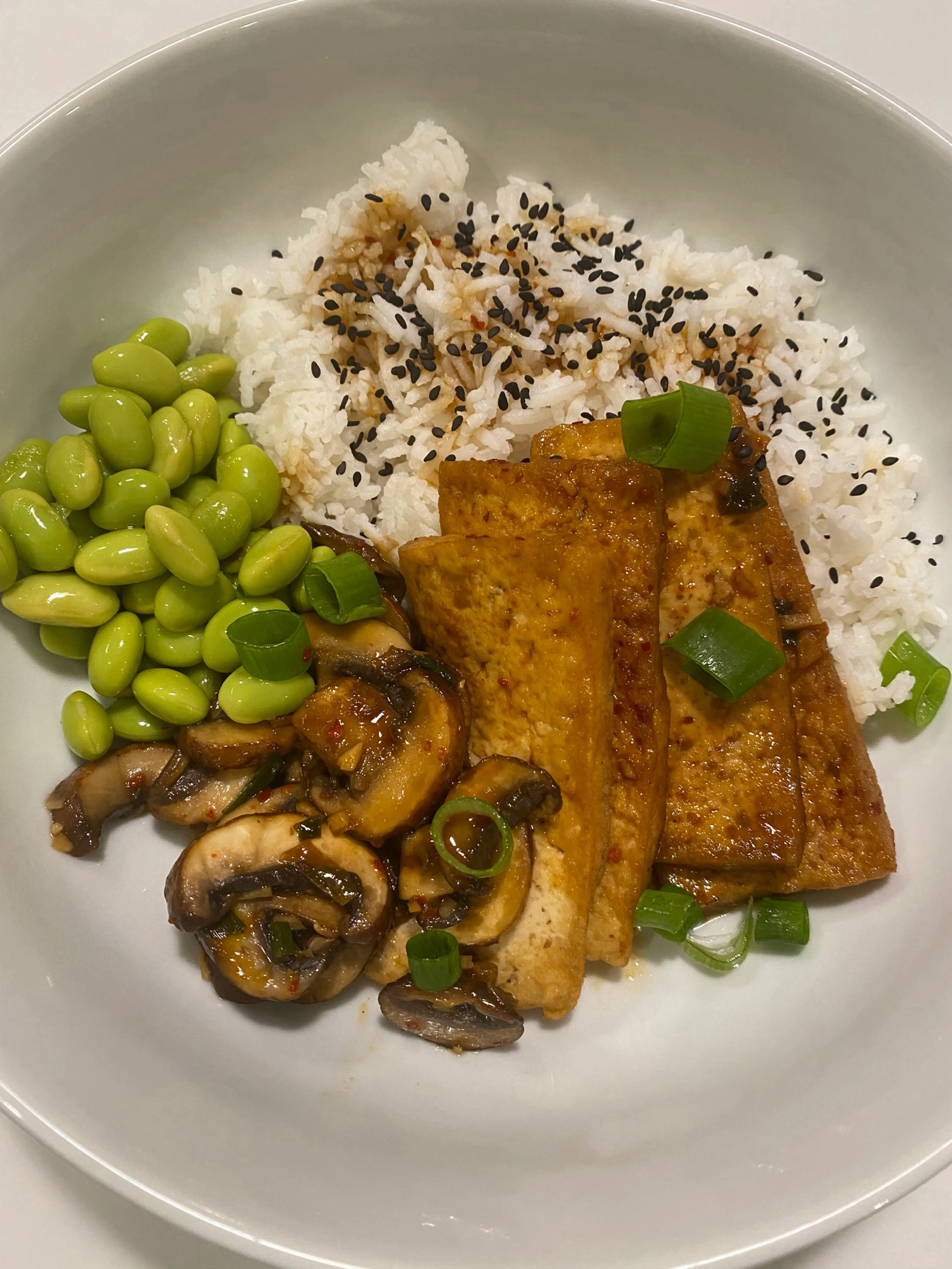 Tofu Teriyaki Teppanyaki Bowls