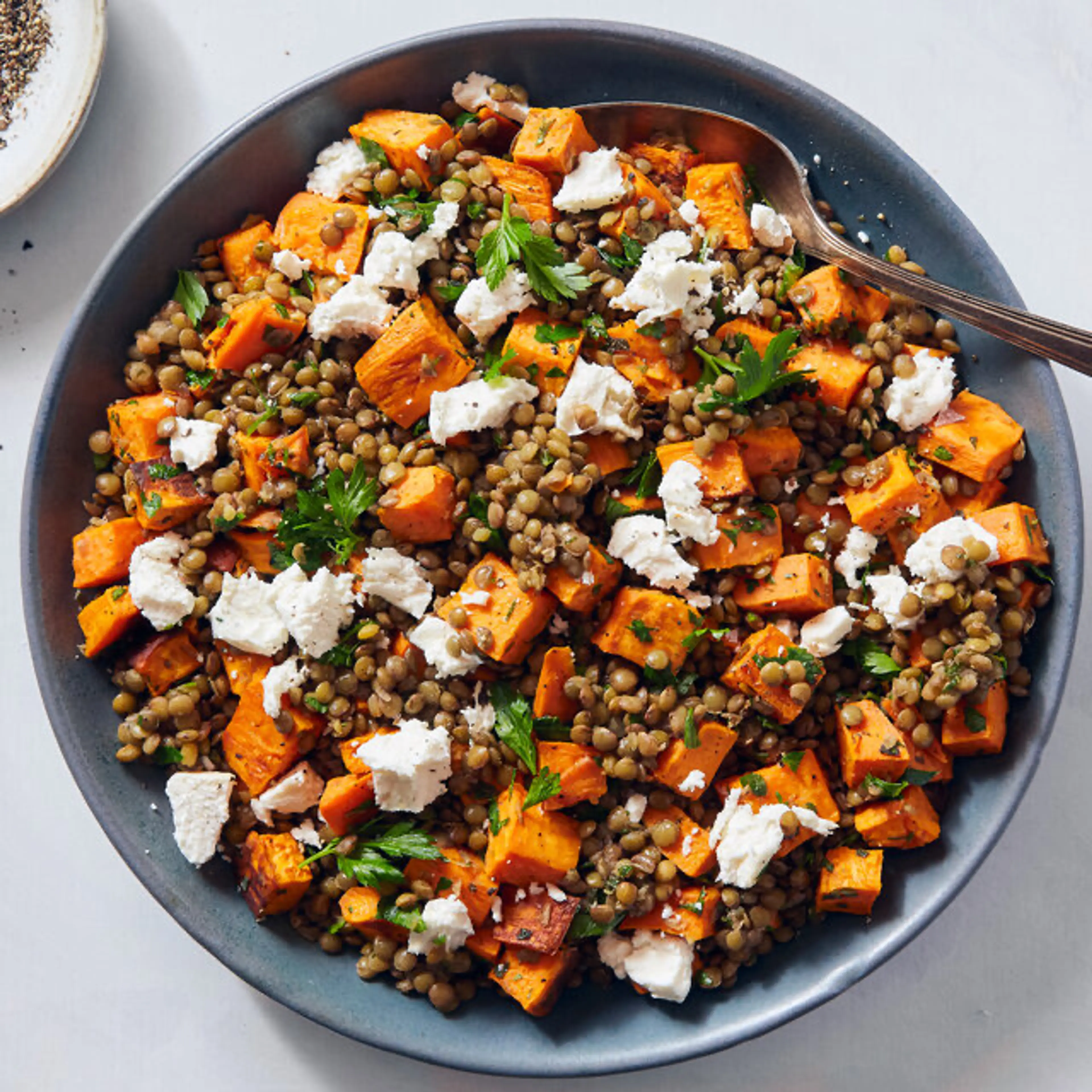 Brown Butter Lentil and Sweet Potato Salad