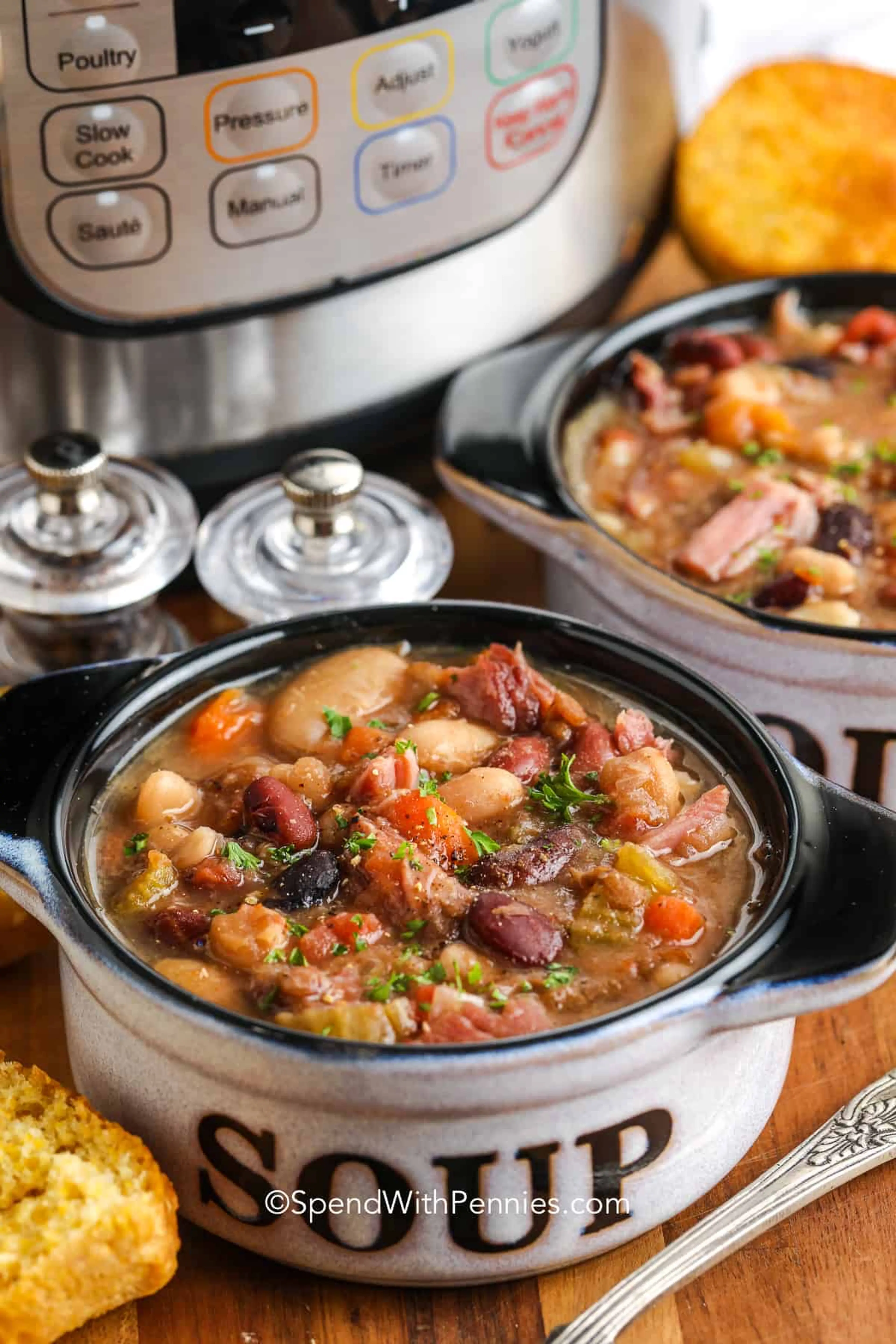 Instant Pot Ham & Bean Soup