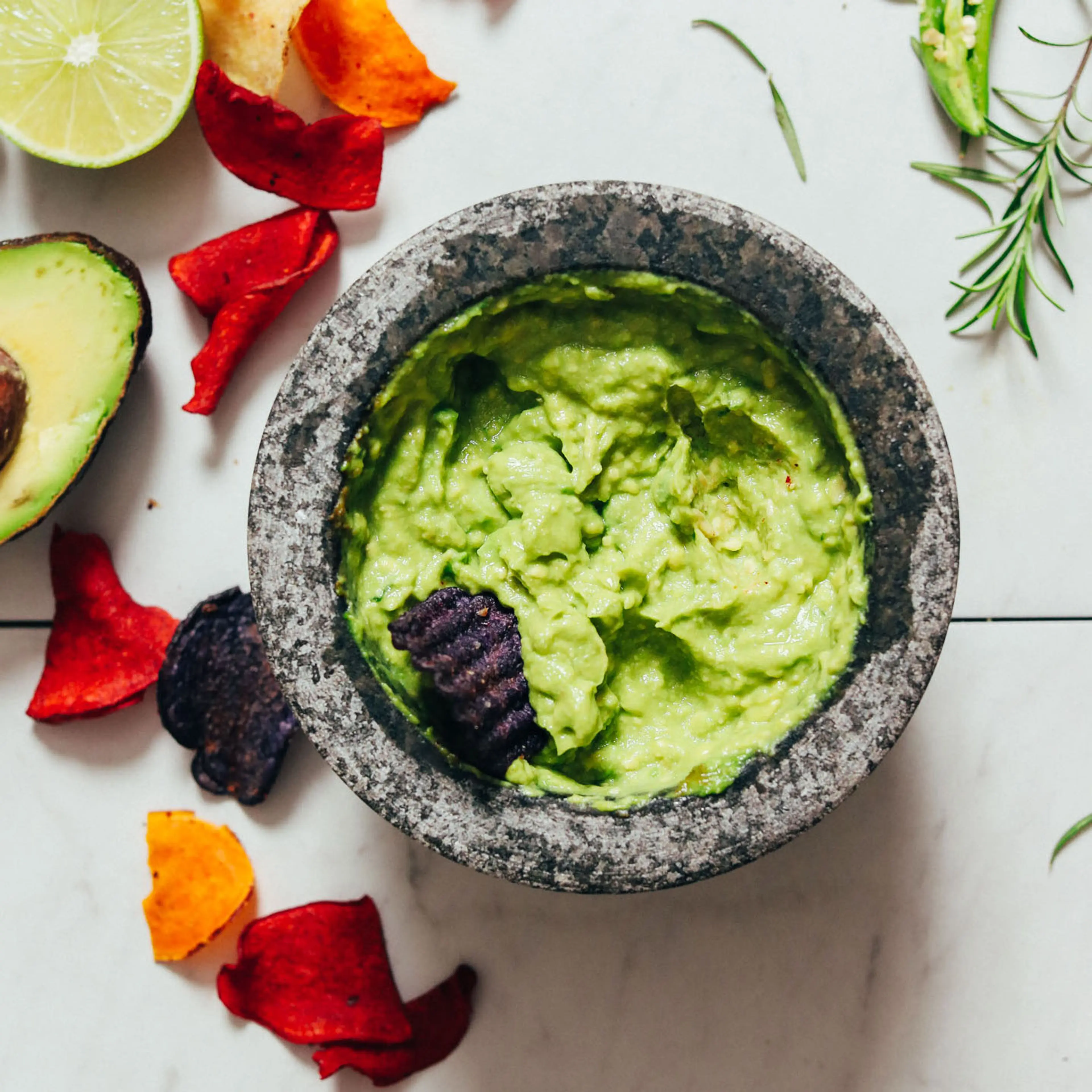 Serrano & Rosemary Guacamole