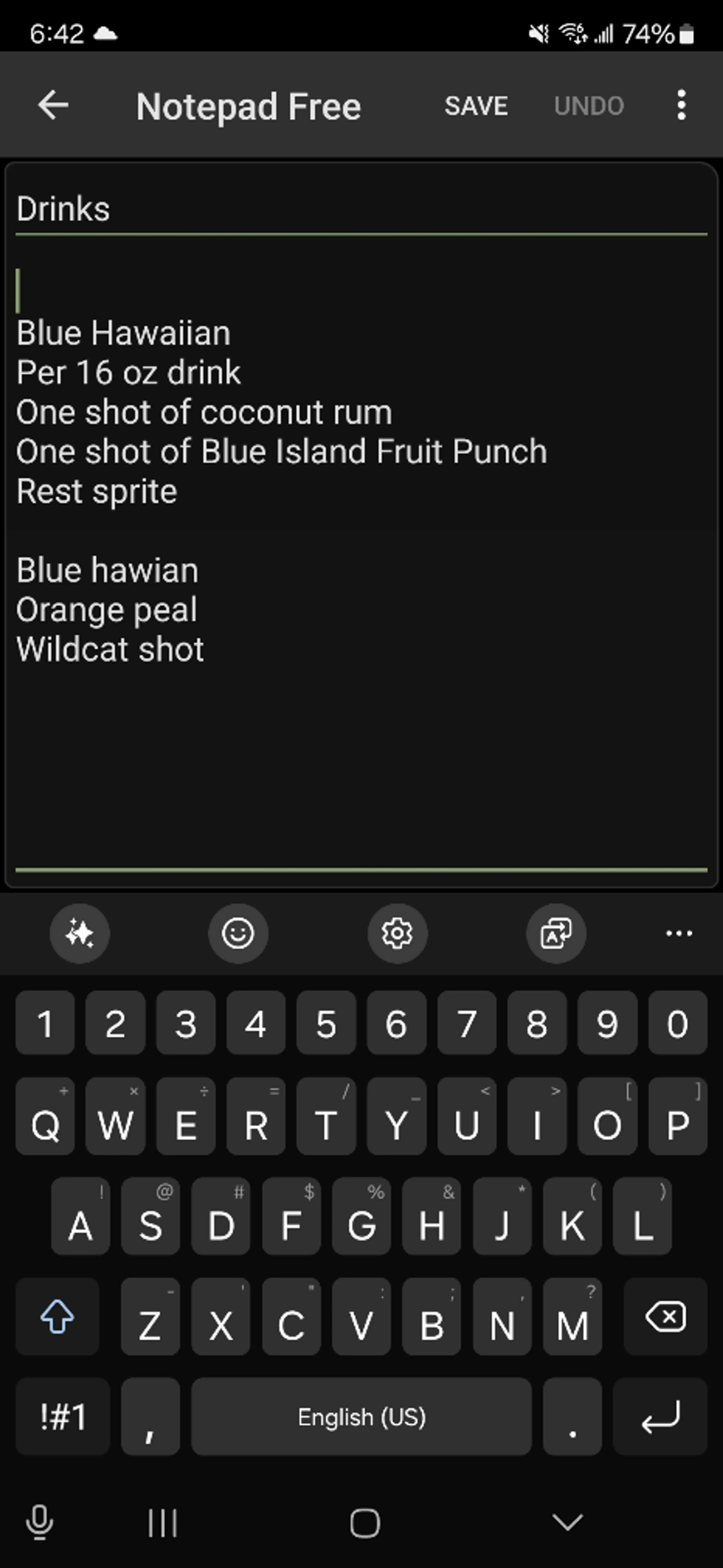 Blue Hawaiian