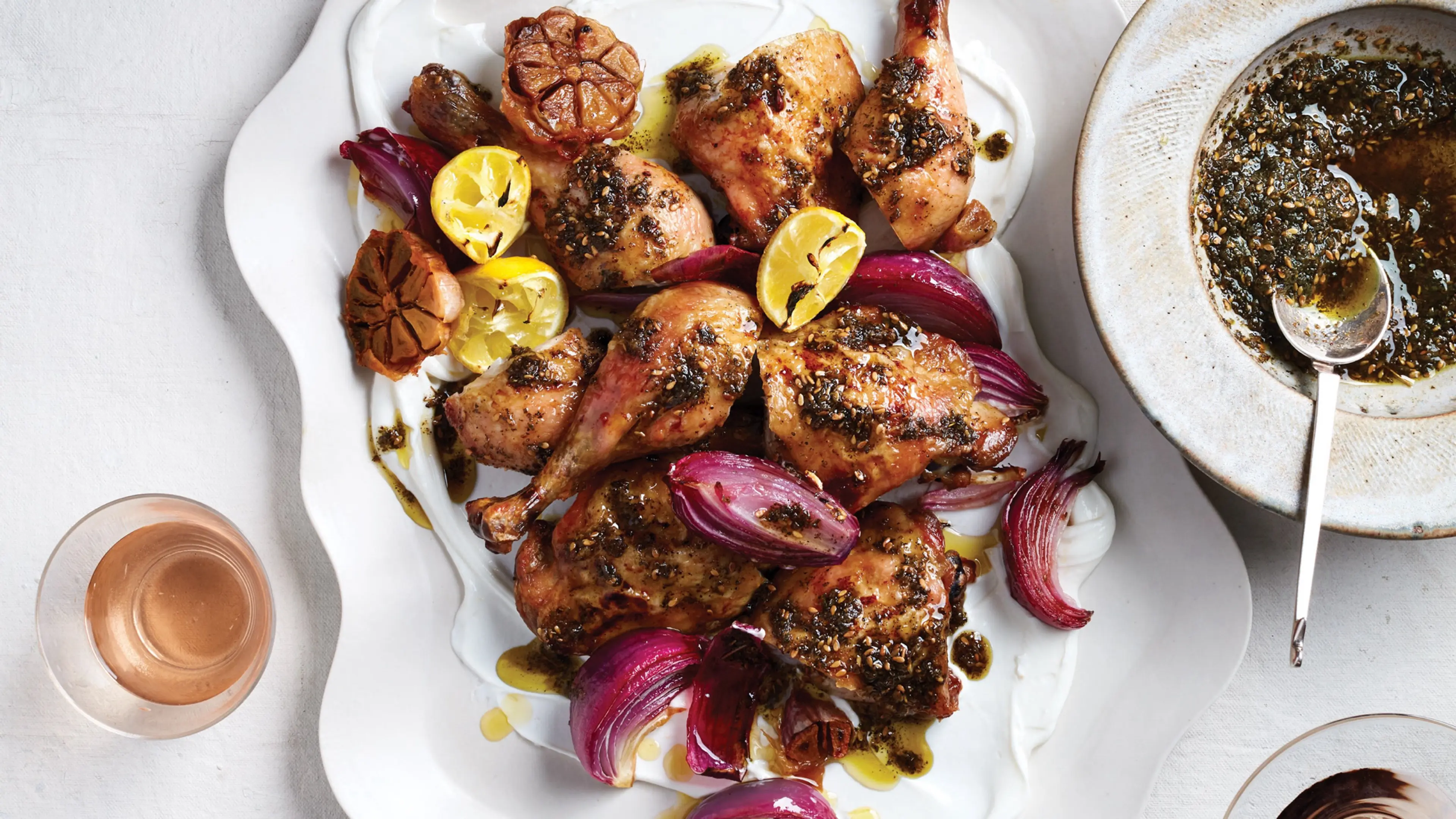 Za’atar Chicken with Garlicky Yogurt