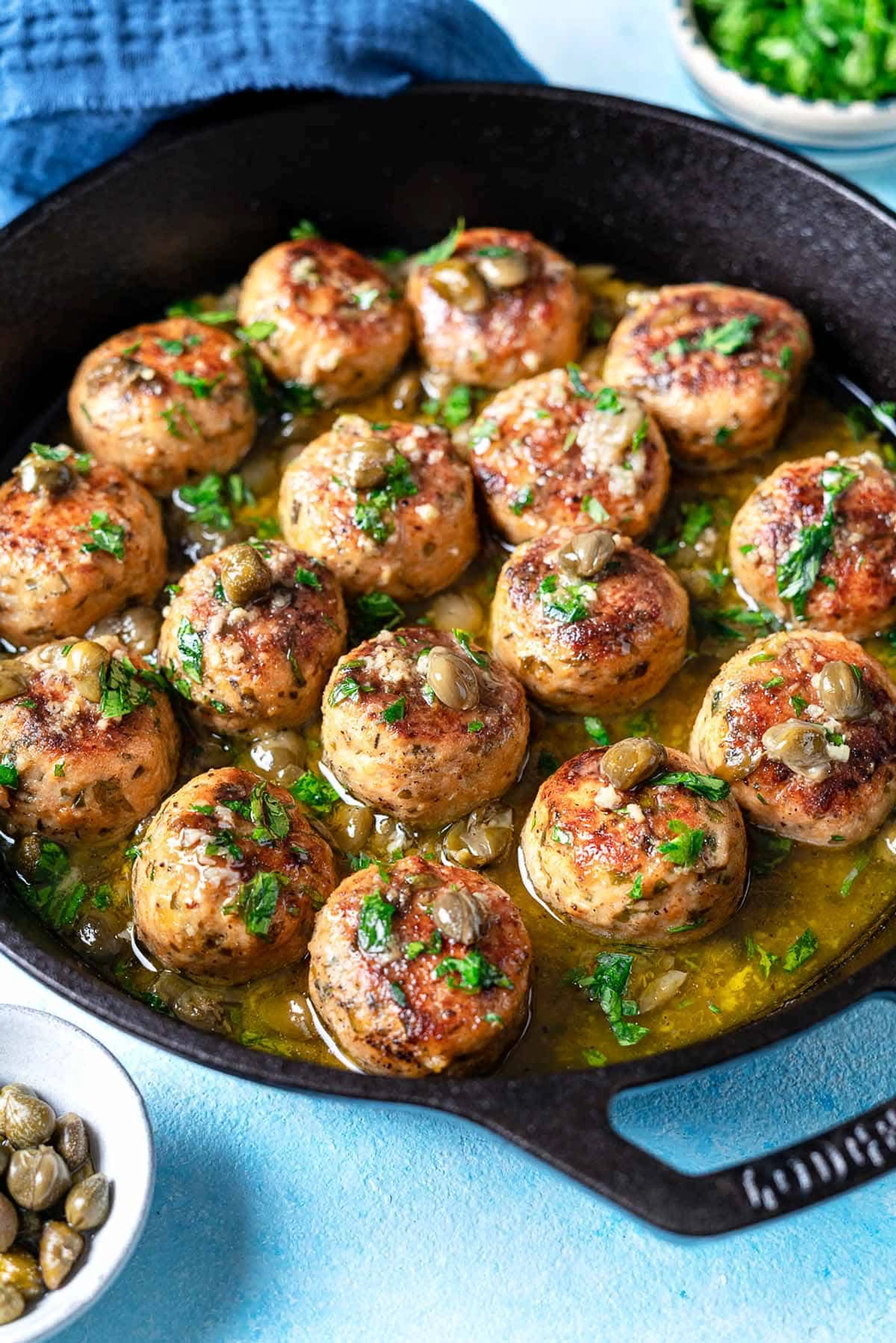 Chicken Piccata Meatballs