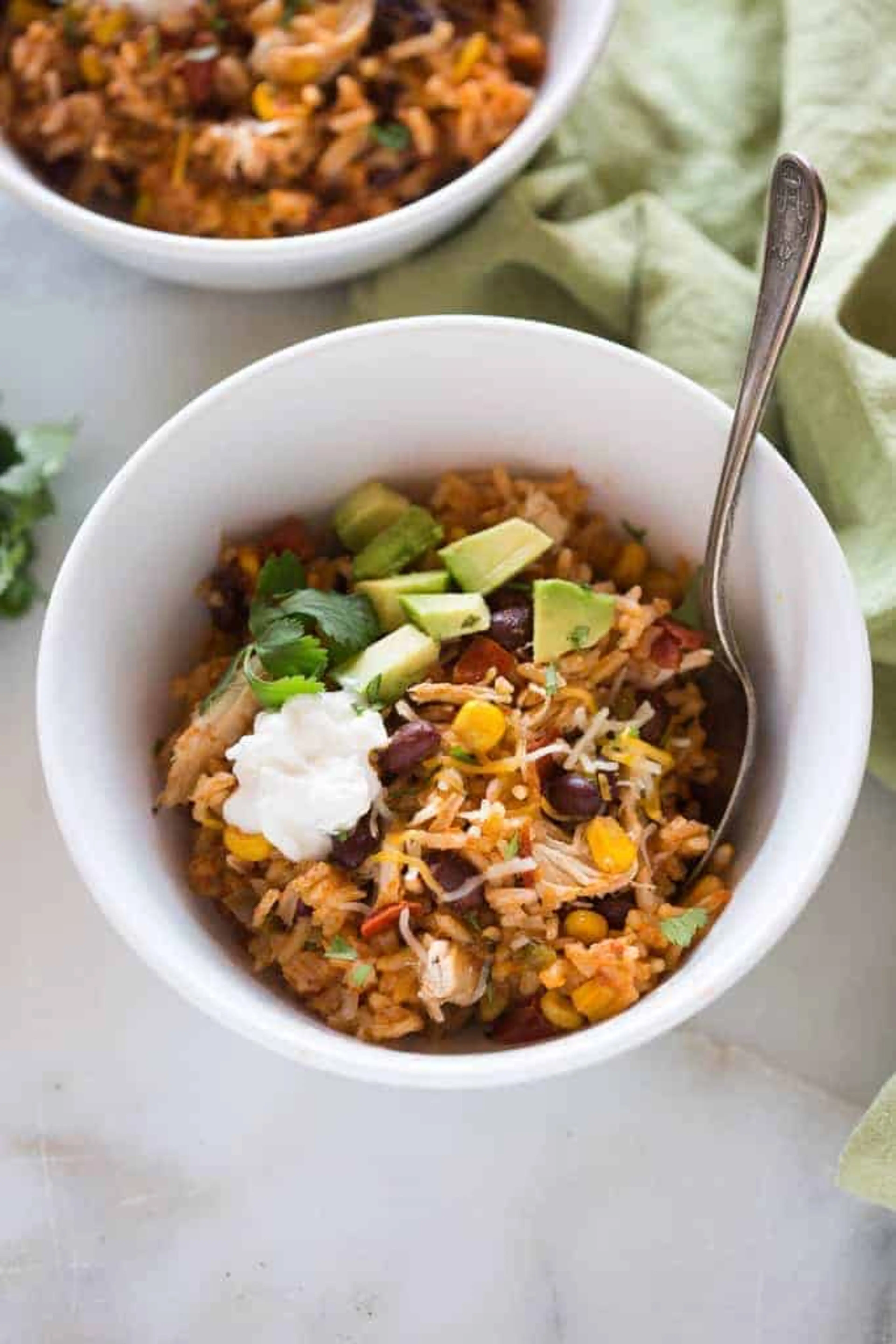 Instant Pot Chicken Taco Bowls