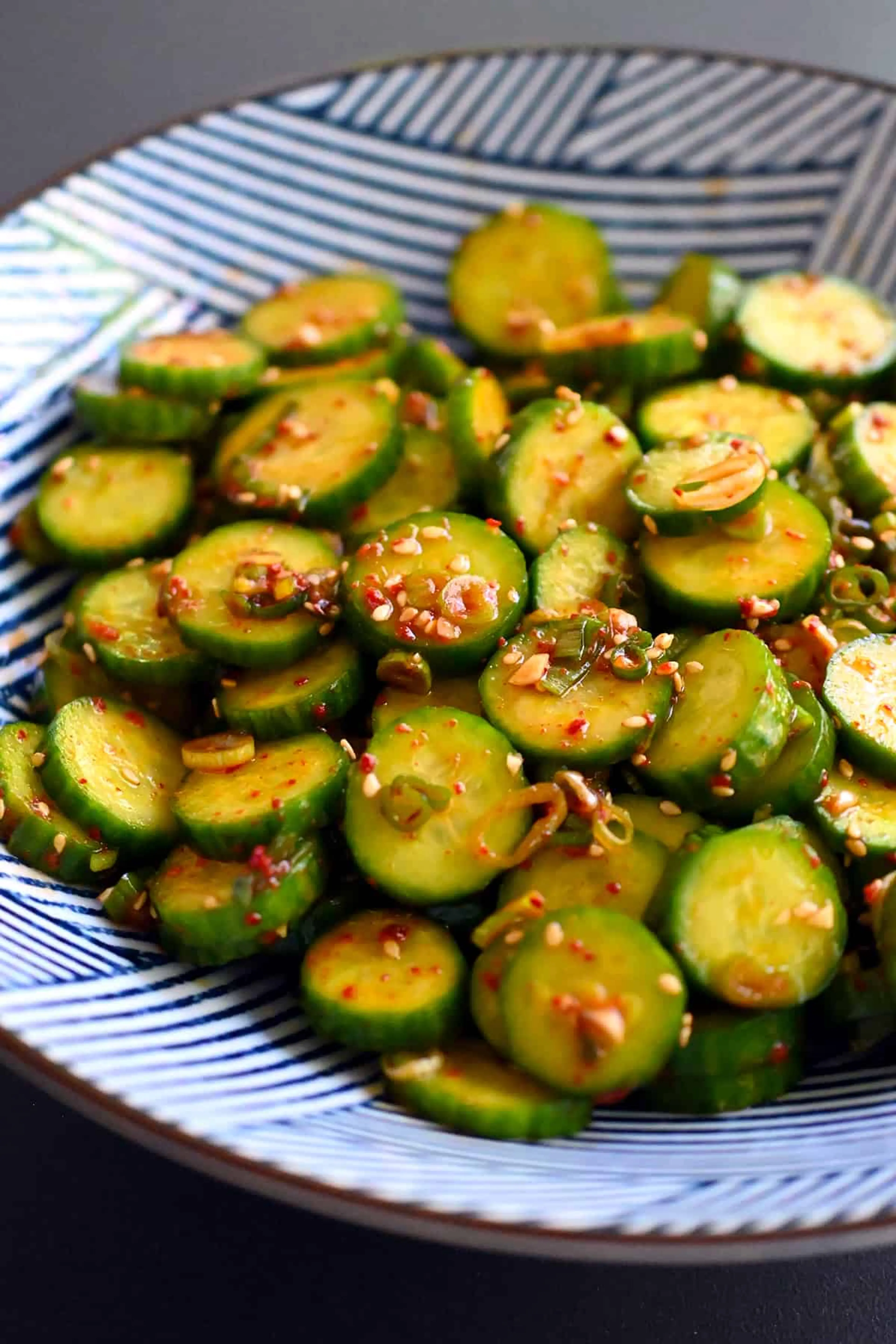 Korean Cucumber Salad (Whole30, Paleo, Gluten Free, Keto)