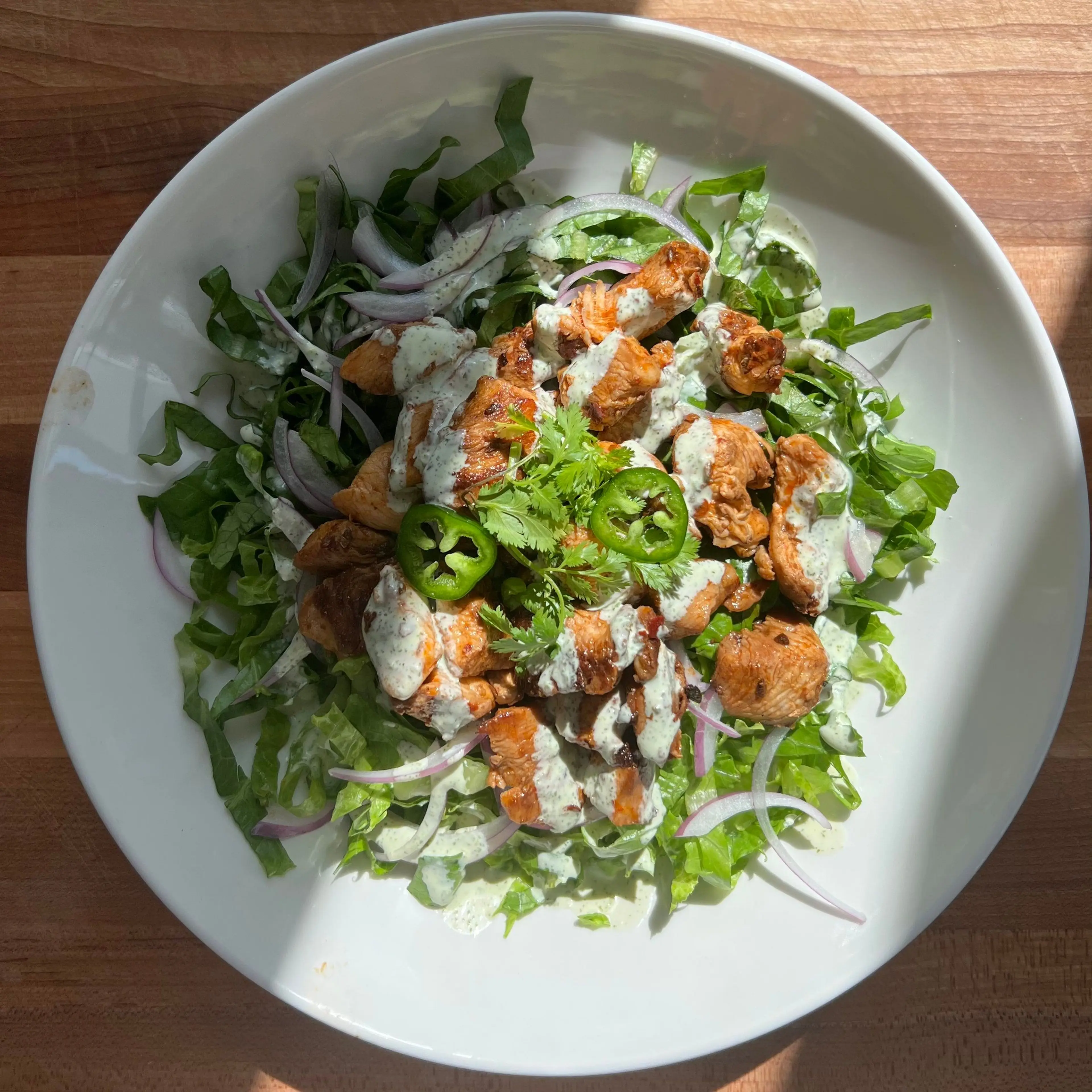 Jalapeño Ranch Salad w/ Adobo Chicken