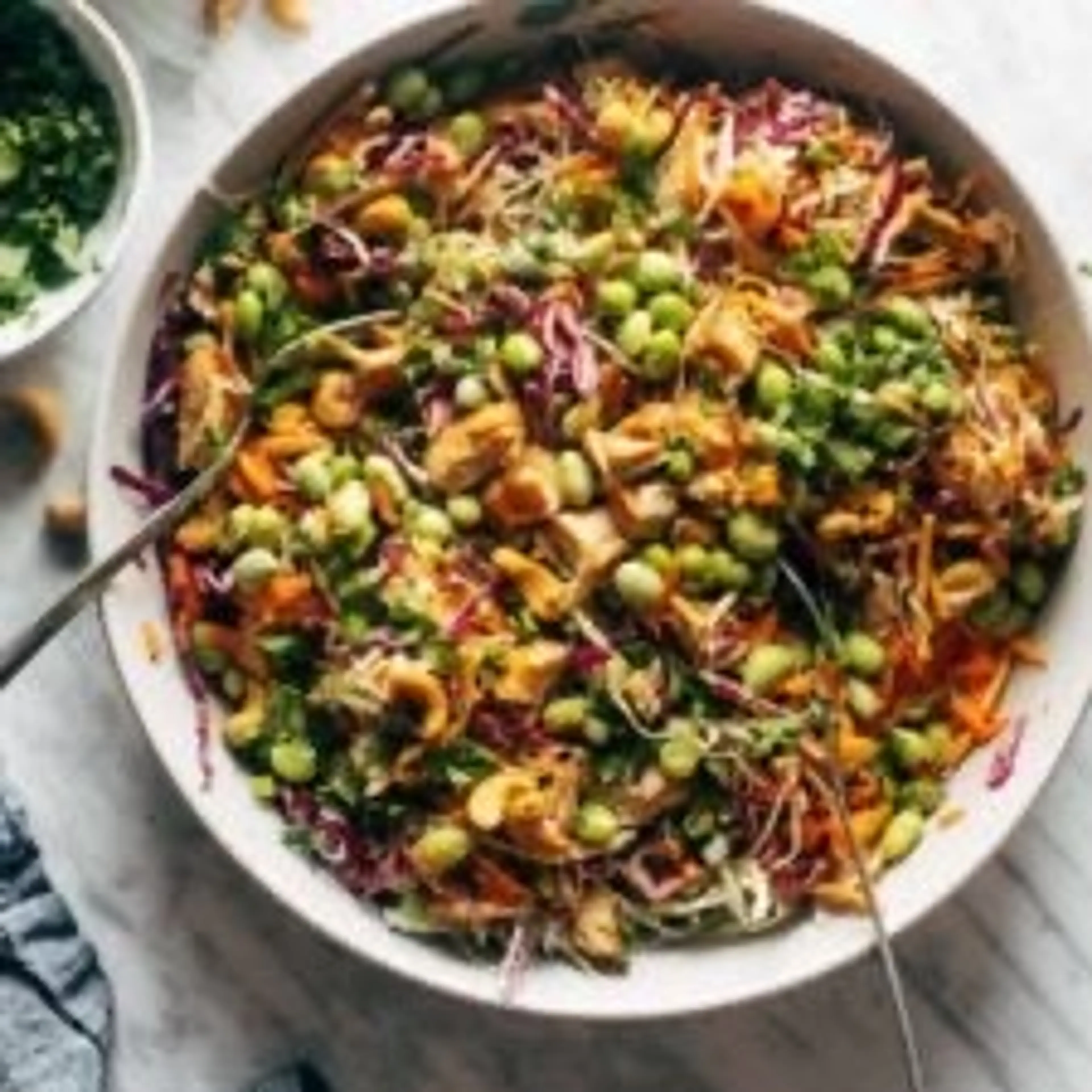 Cashew Crunch Salad with Sesame Dressing