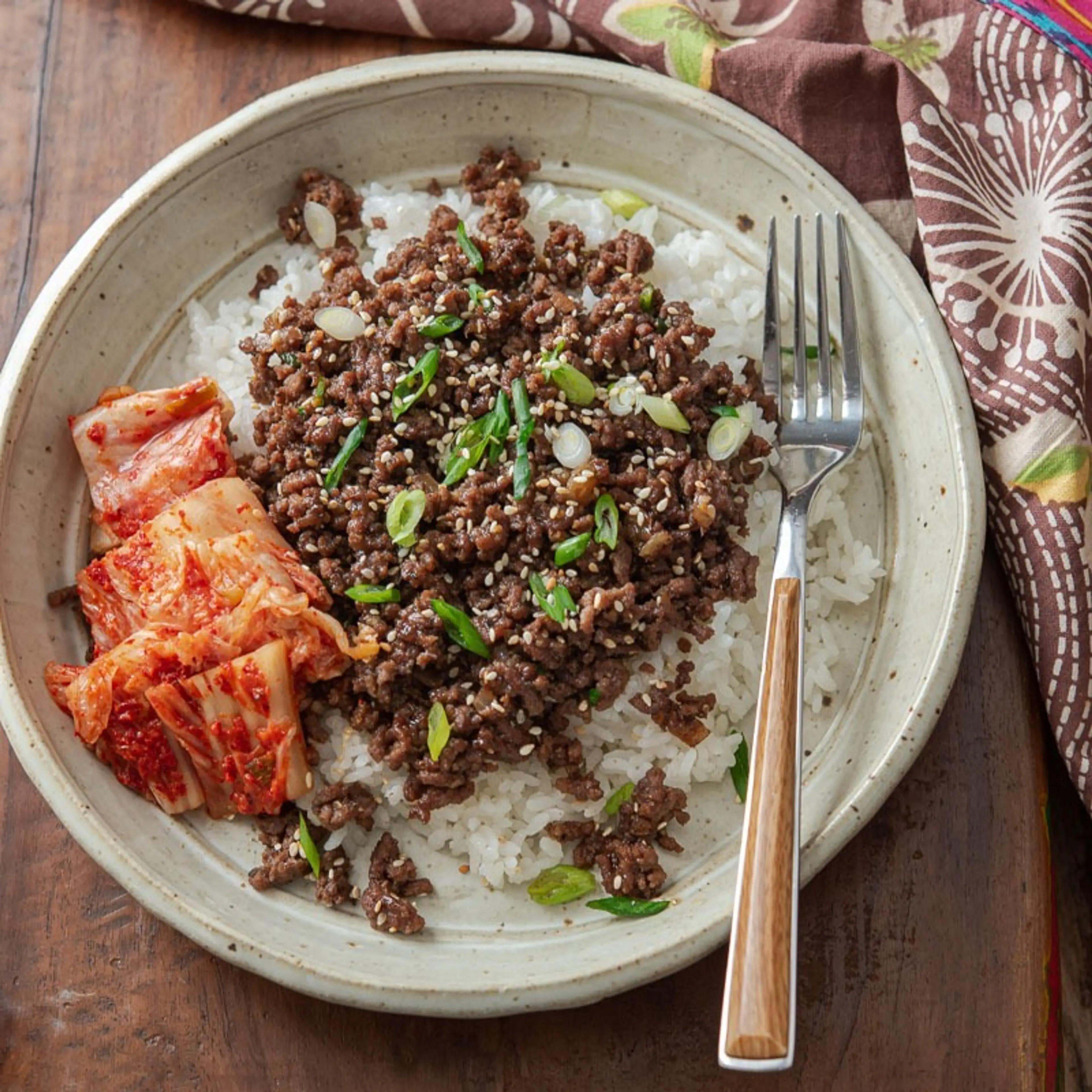 Korean Ground Beef Bulgogi Bowl