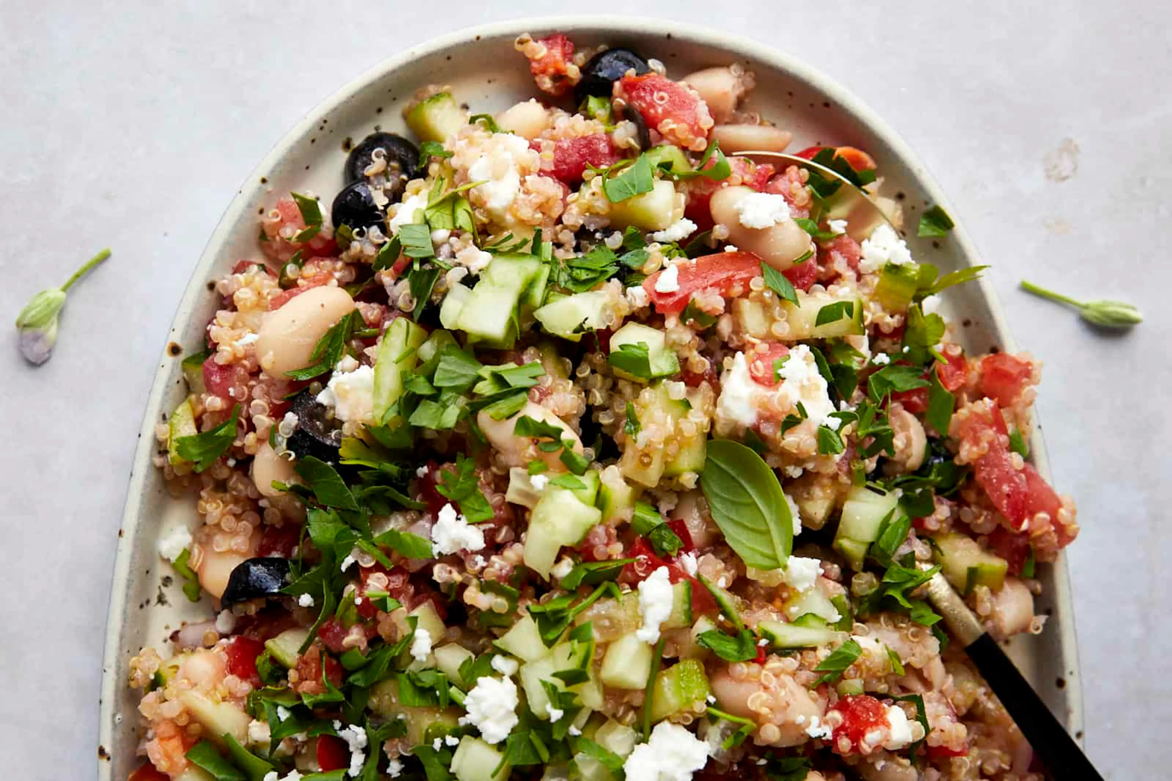 Quinoa Cannellini Bean Salad Recipe