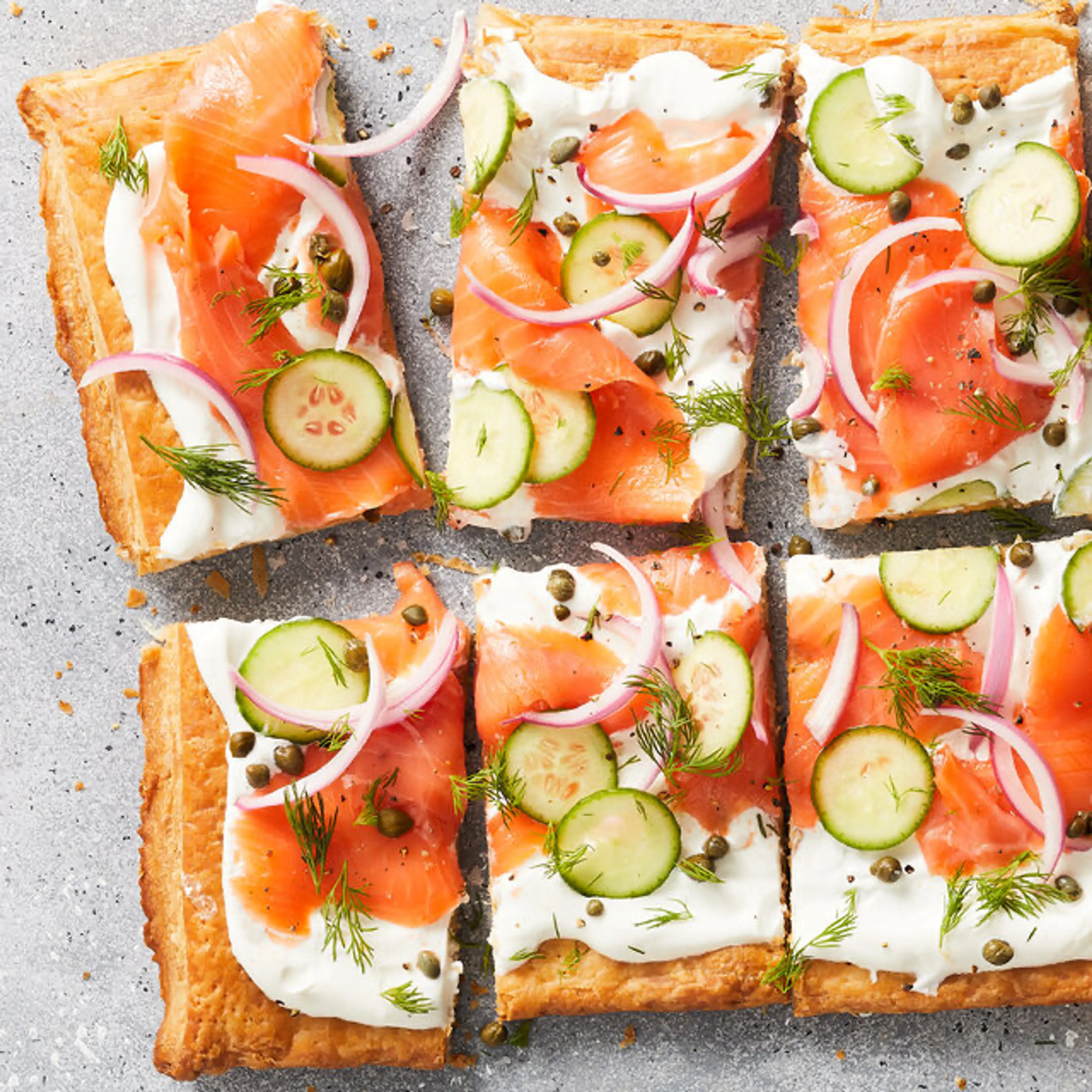 Quick Smoked Salmon Tart