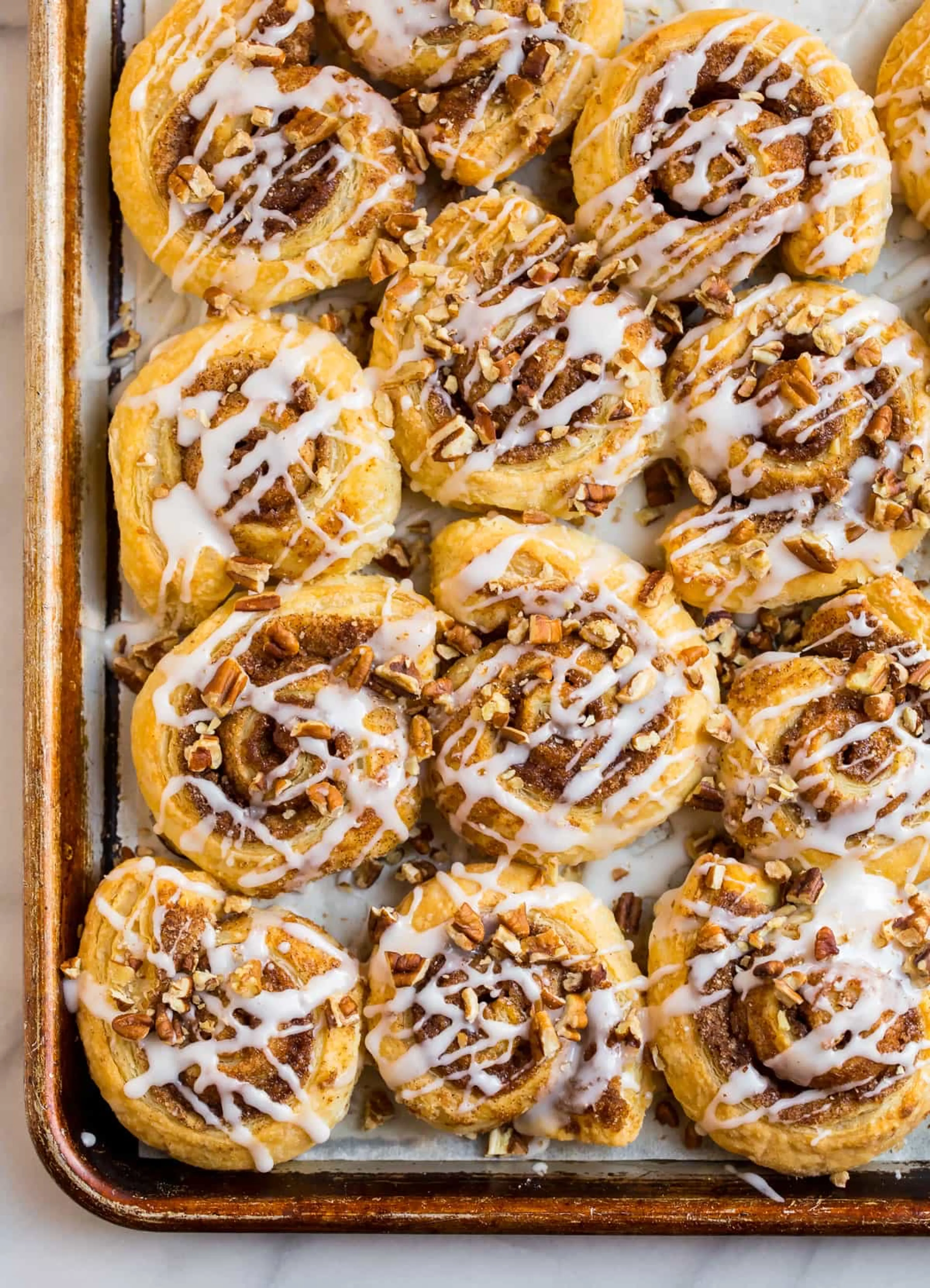 Puff Pastry Cinnamon Rolls