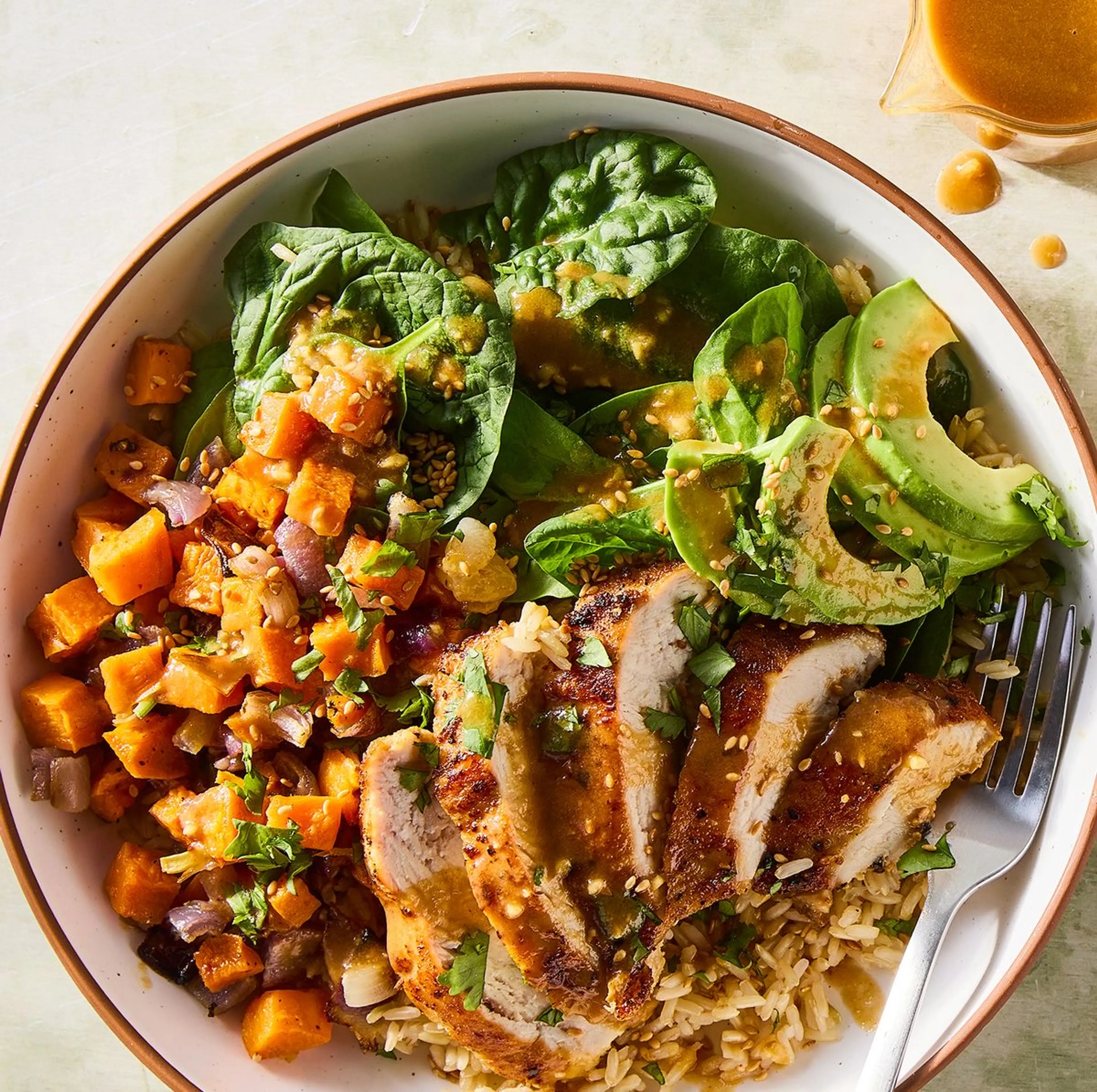 Peanut Chicken Protein Bowl