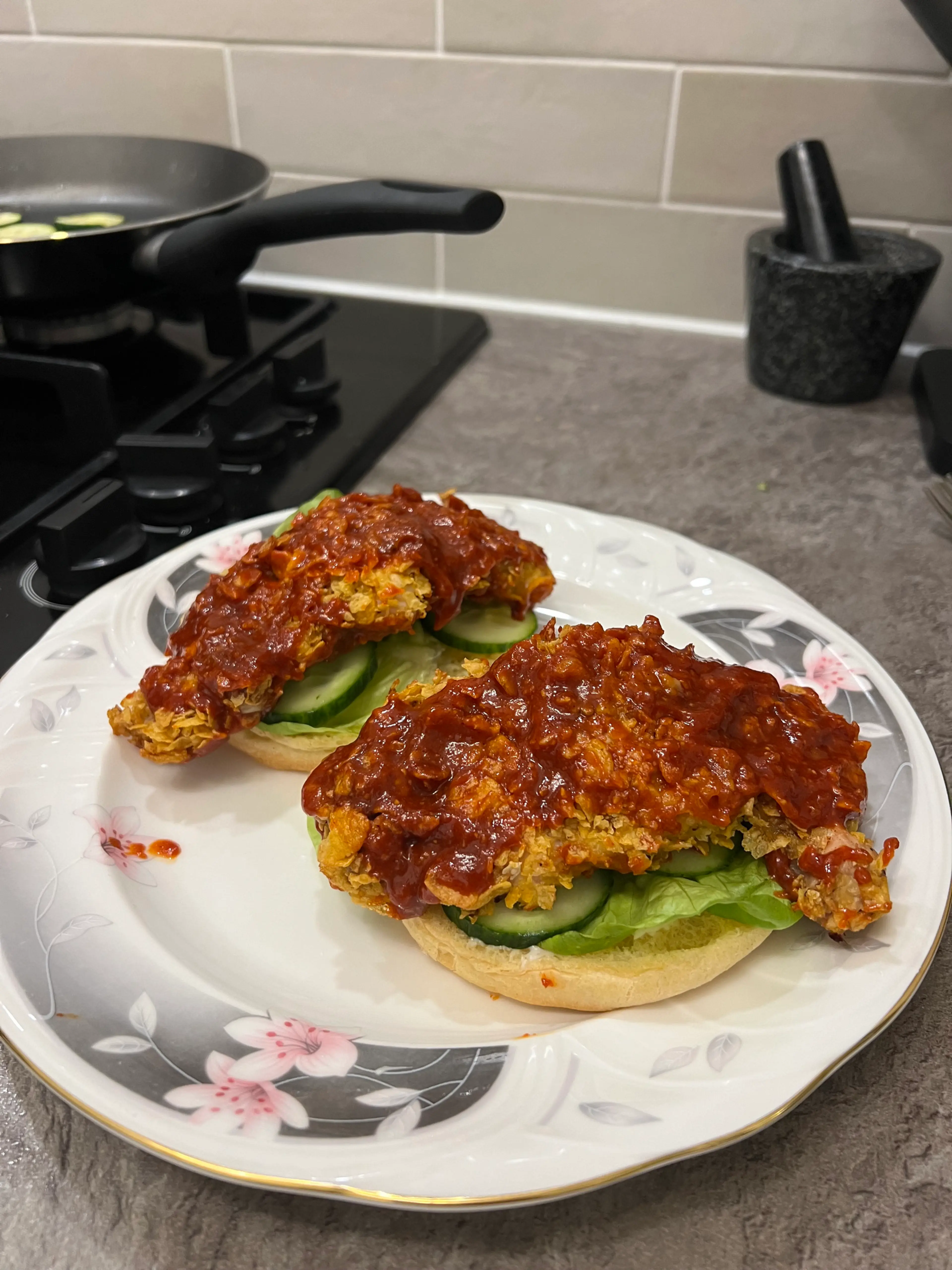 Cornflake Korean Burgers