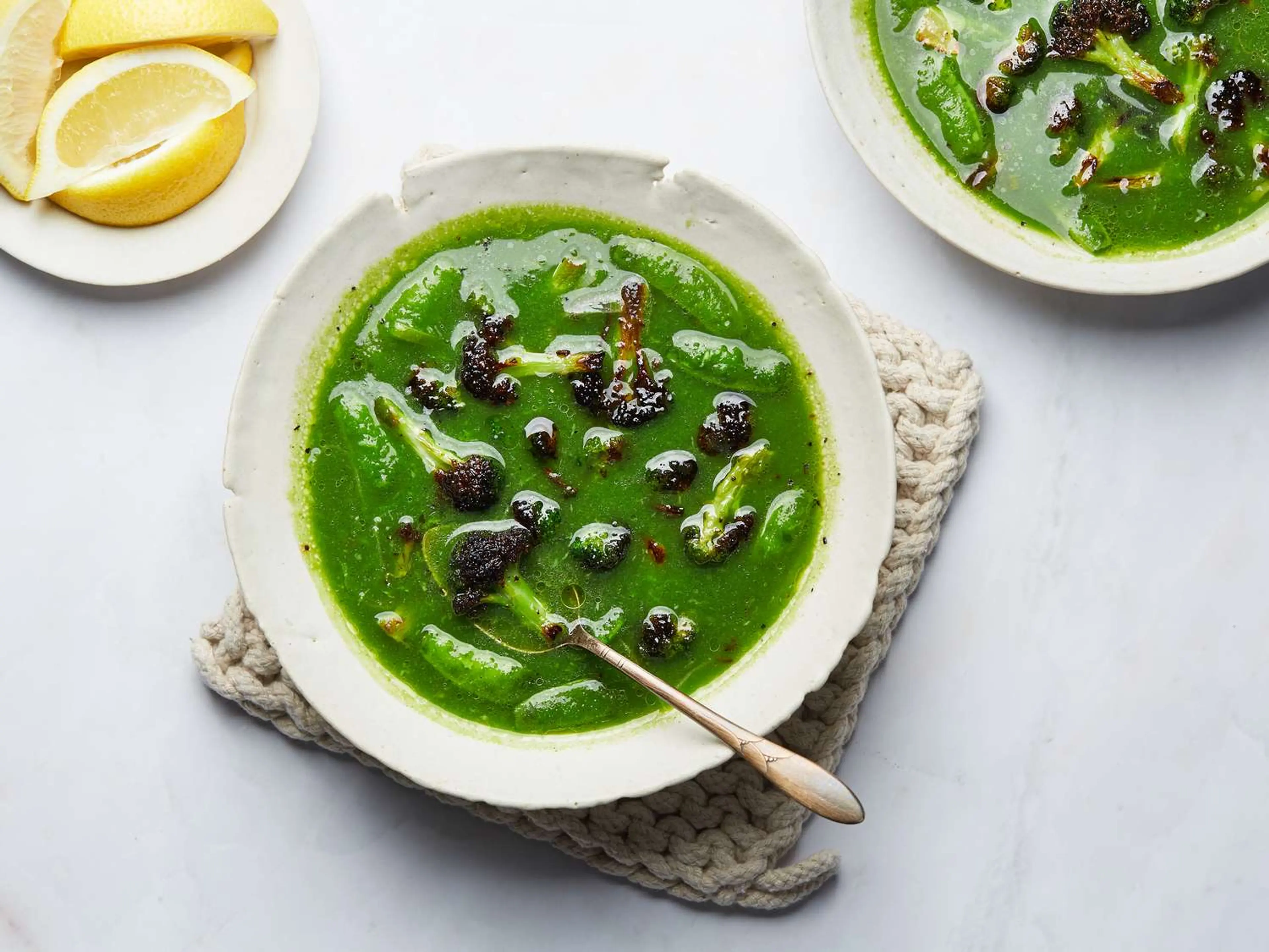 The Silkiest, Greenest Broccoli Soup