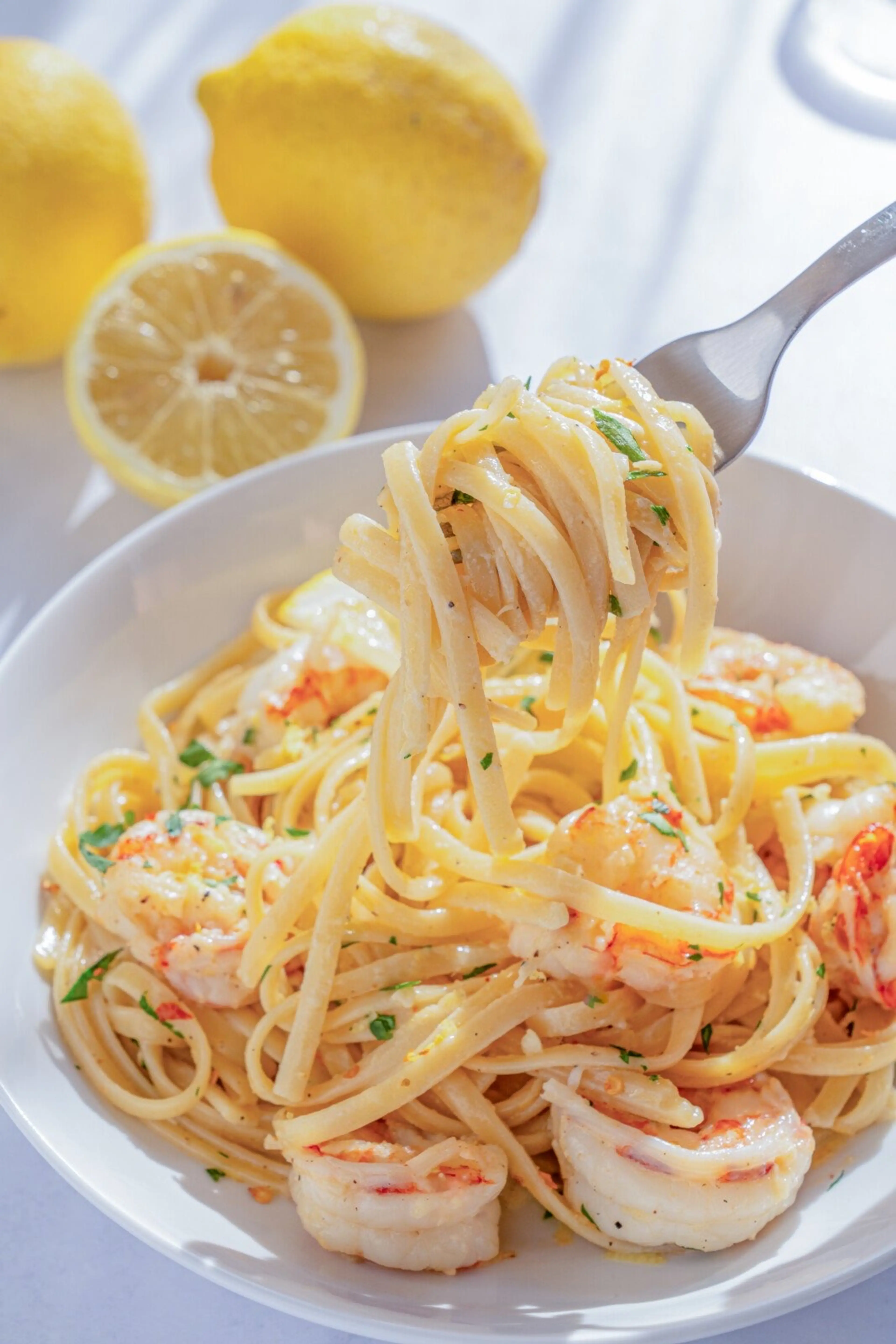 Lemon Shrimp Pasta