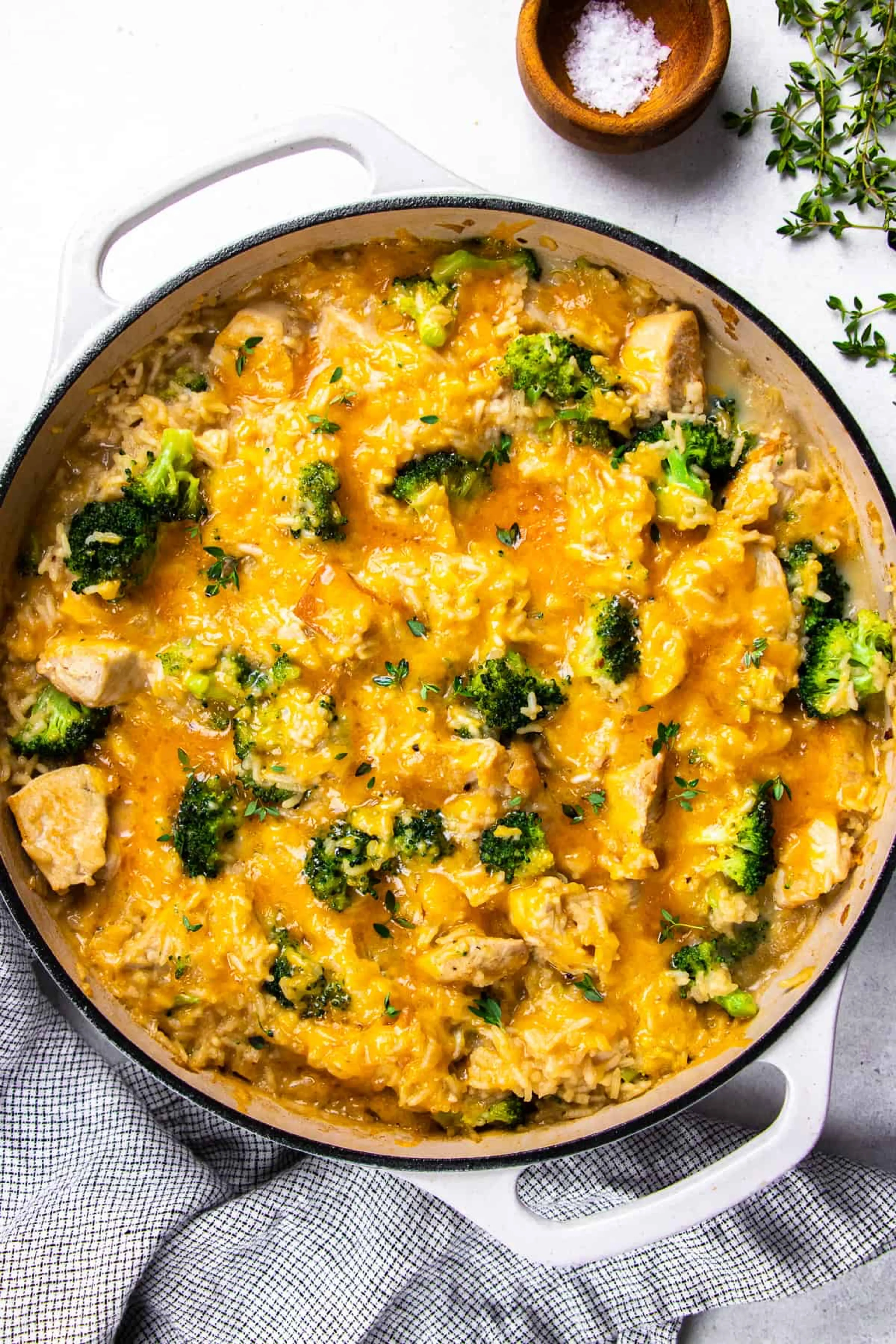 Cheesy Broccoli Chicken and Rice Casserole