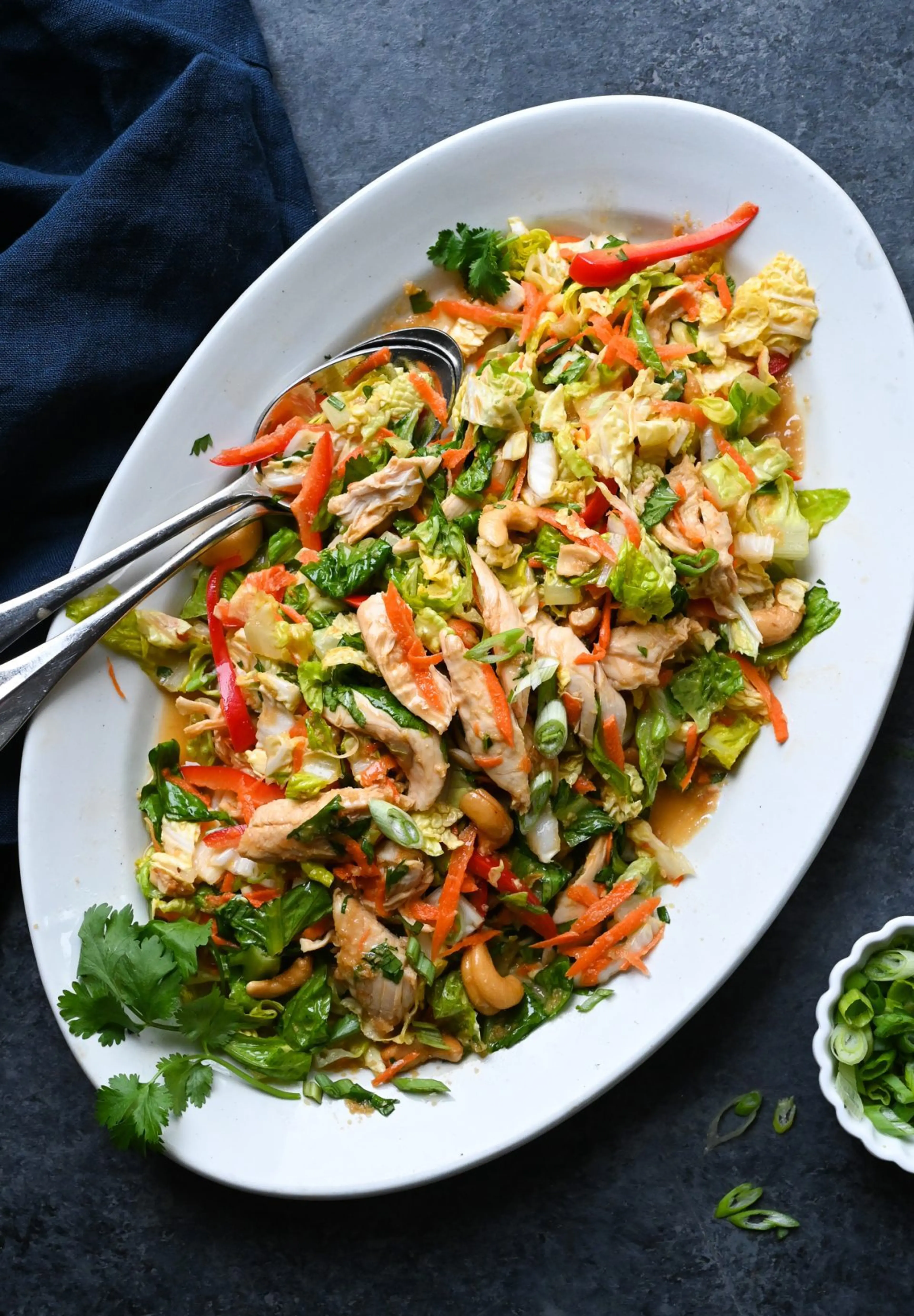 Chinese-Style Chicken Salad with Sesame Ginger Dressing