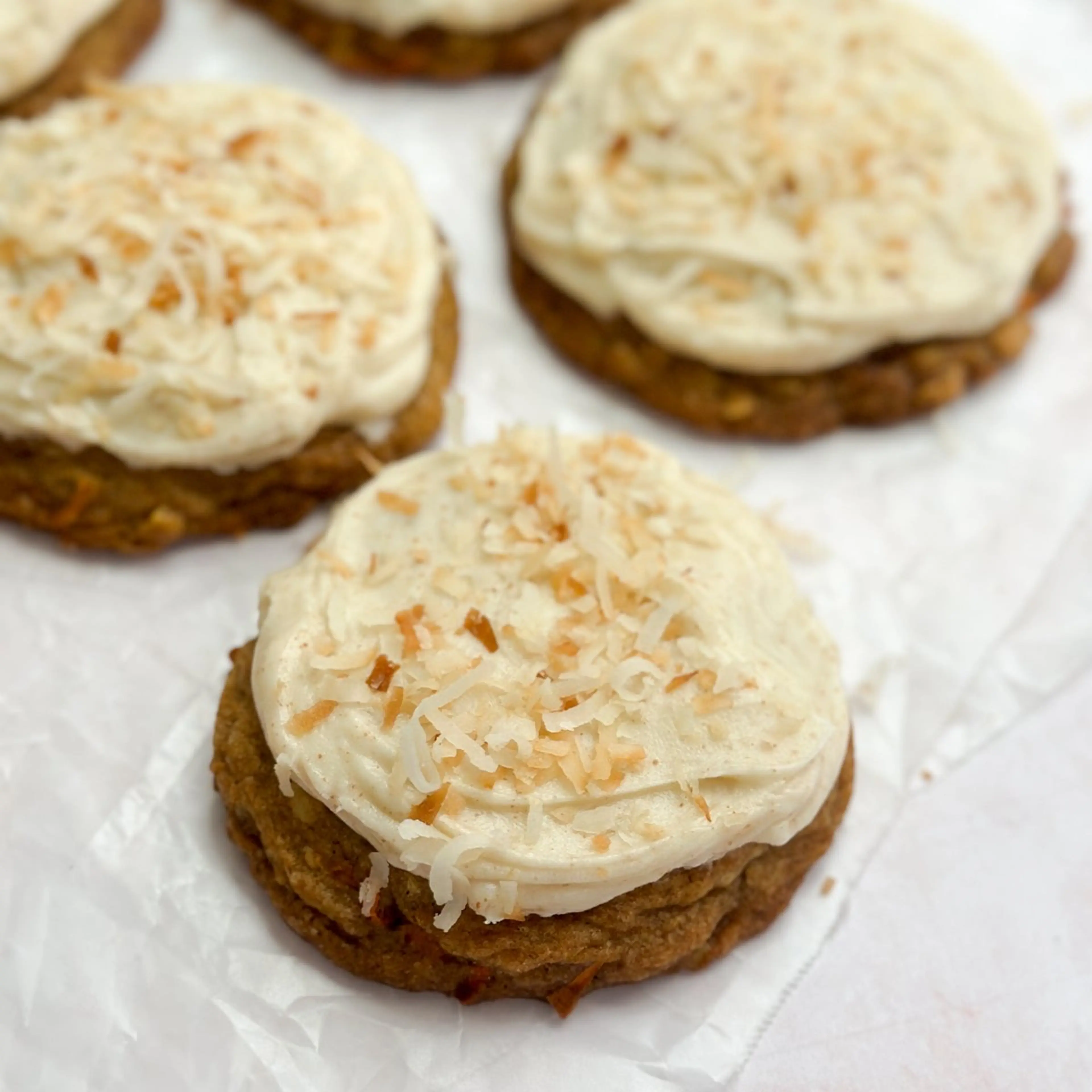 Chewy Carrot Cake Cookies