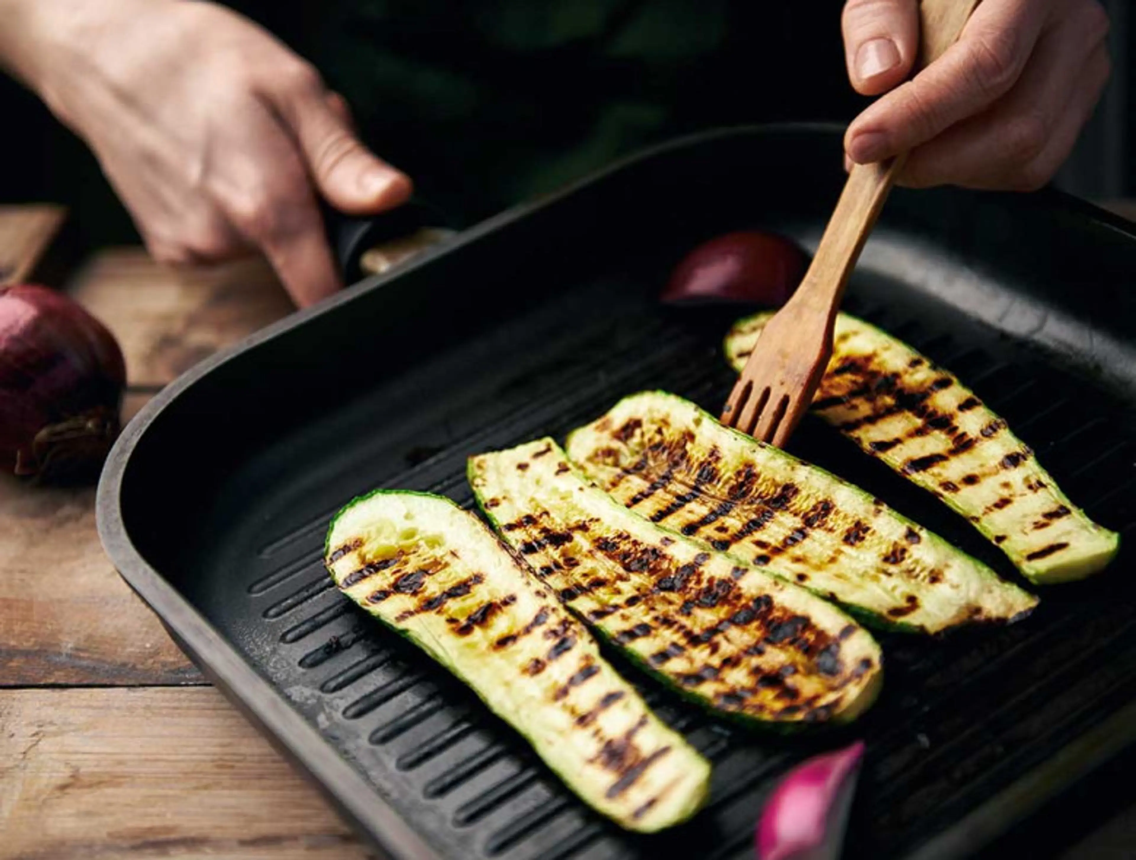 Grilled Zucchini with Feta Cheese