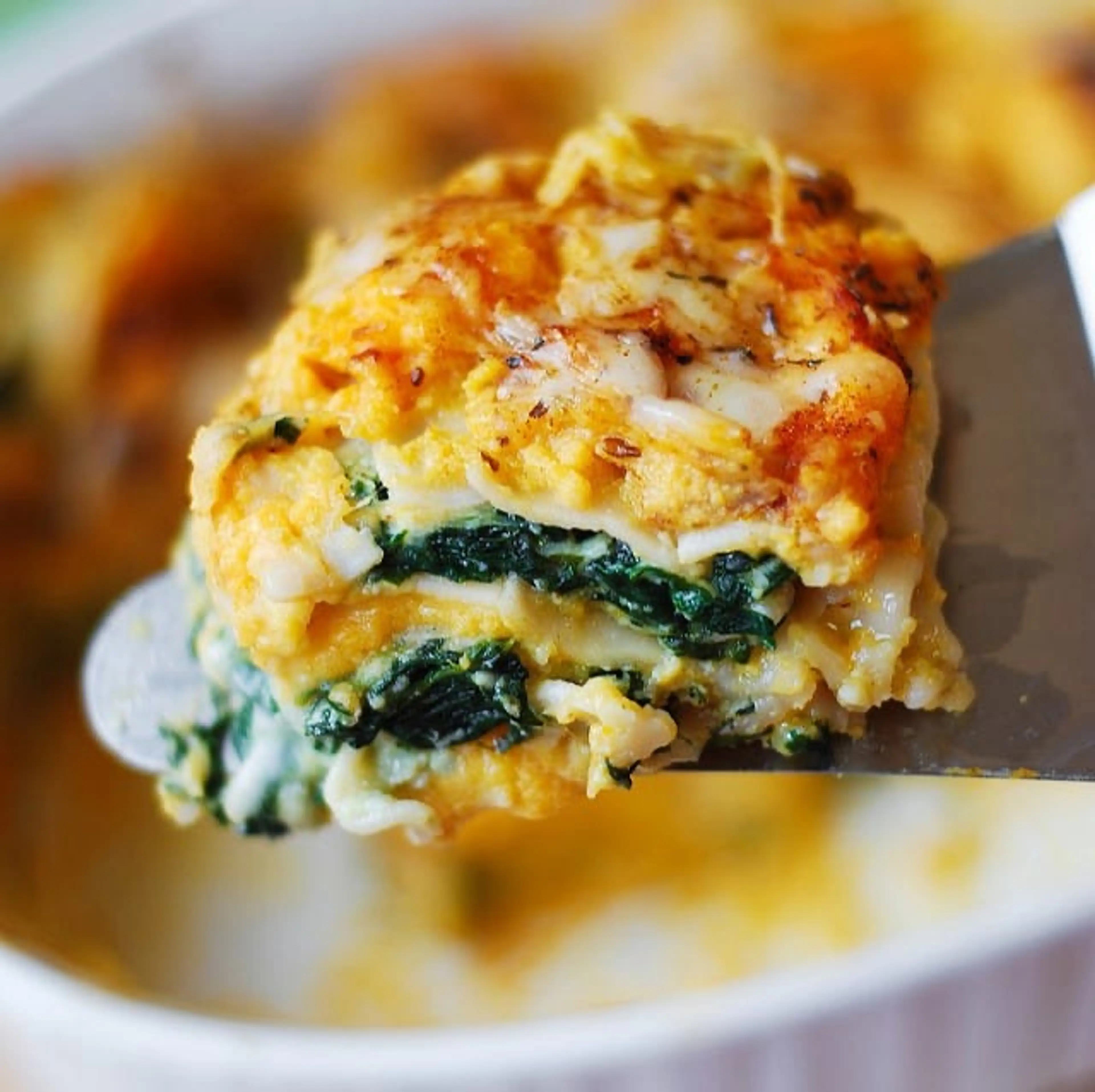 Butternut Squash and Spinach Lasagna