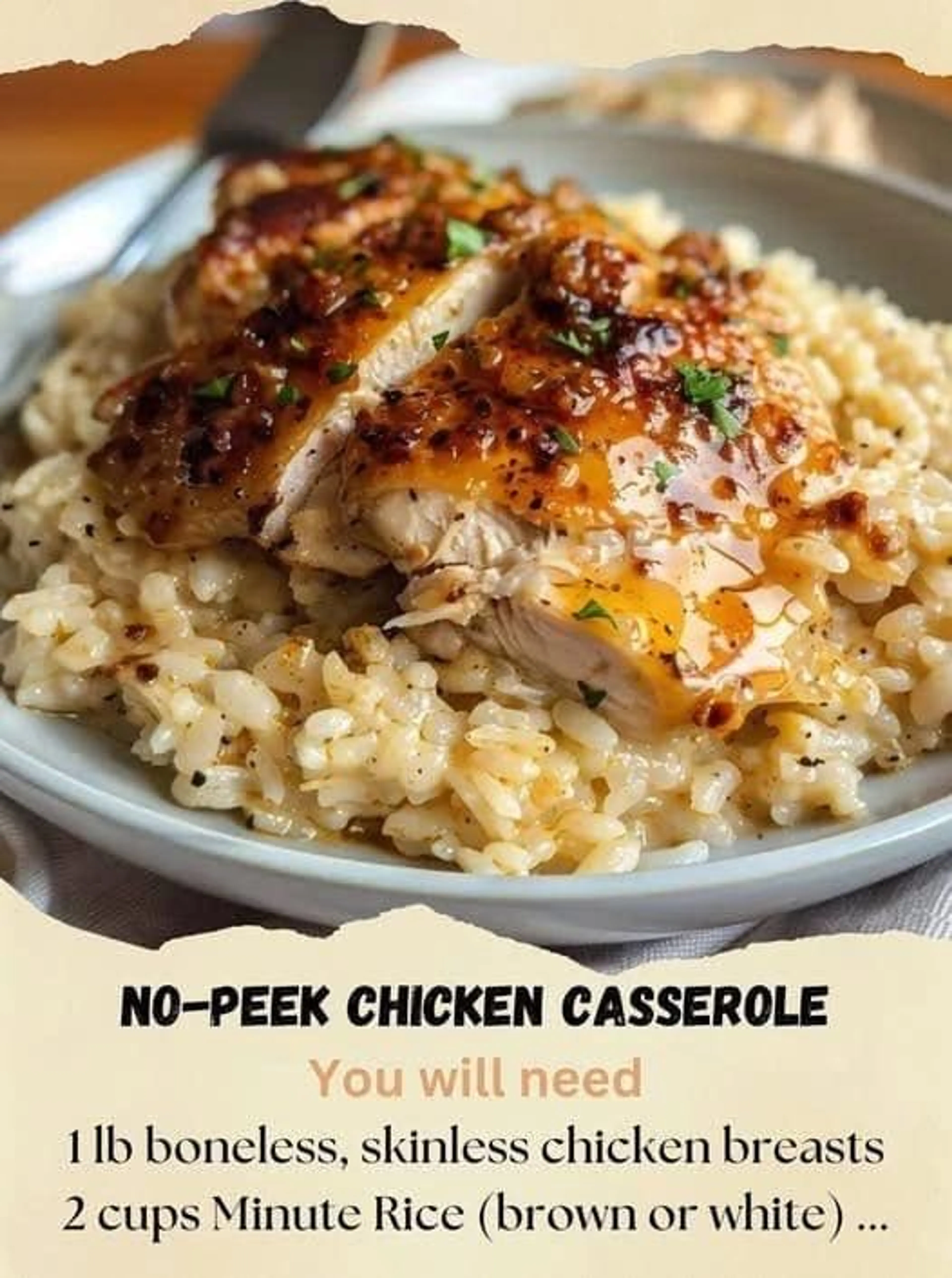 No-peek Chicken Casserole