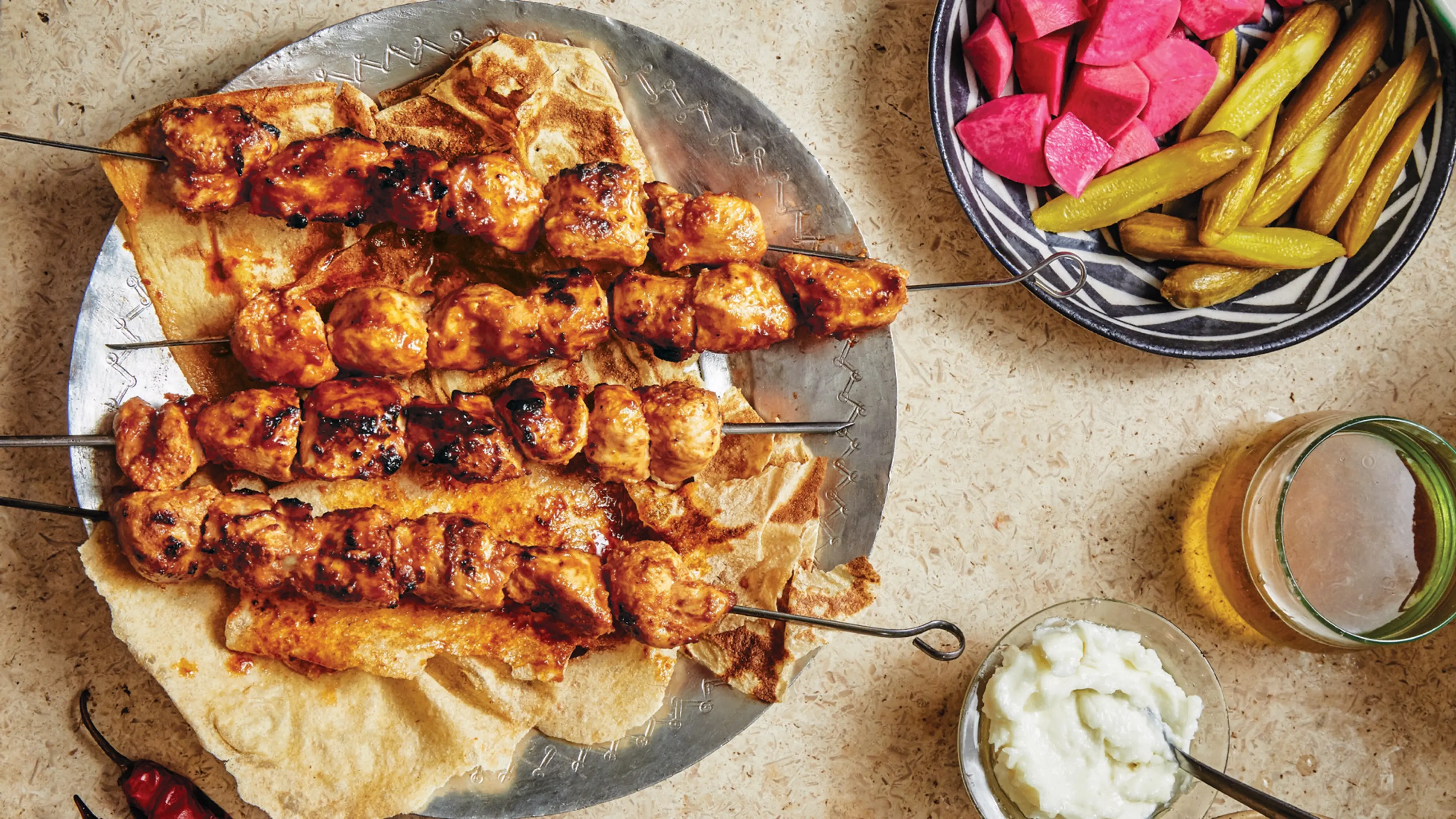 Grilled Chicken Skewers