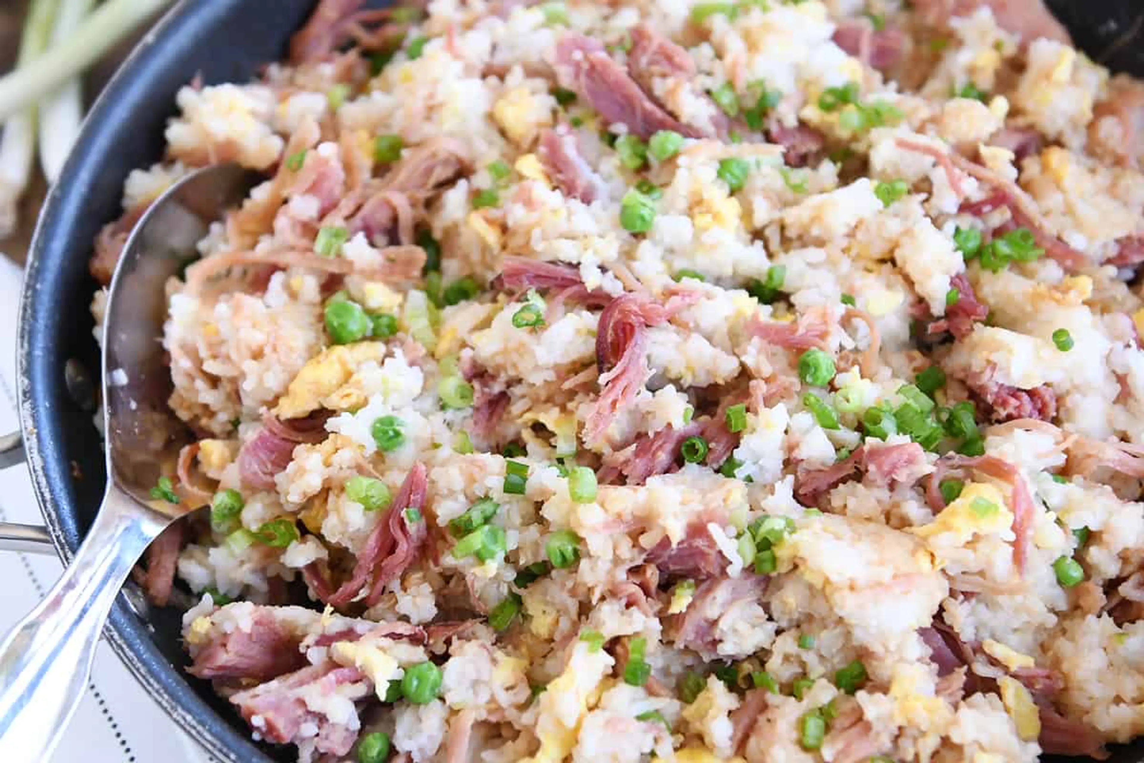 My Go-To Fried Rice Recipe {Easy Ham Fried Rice}