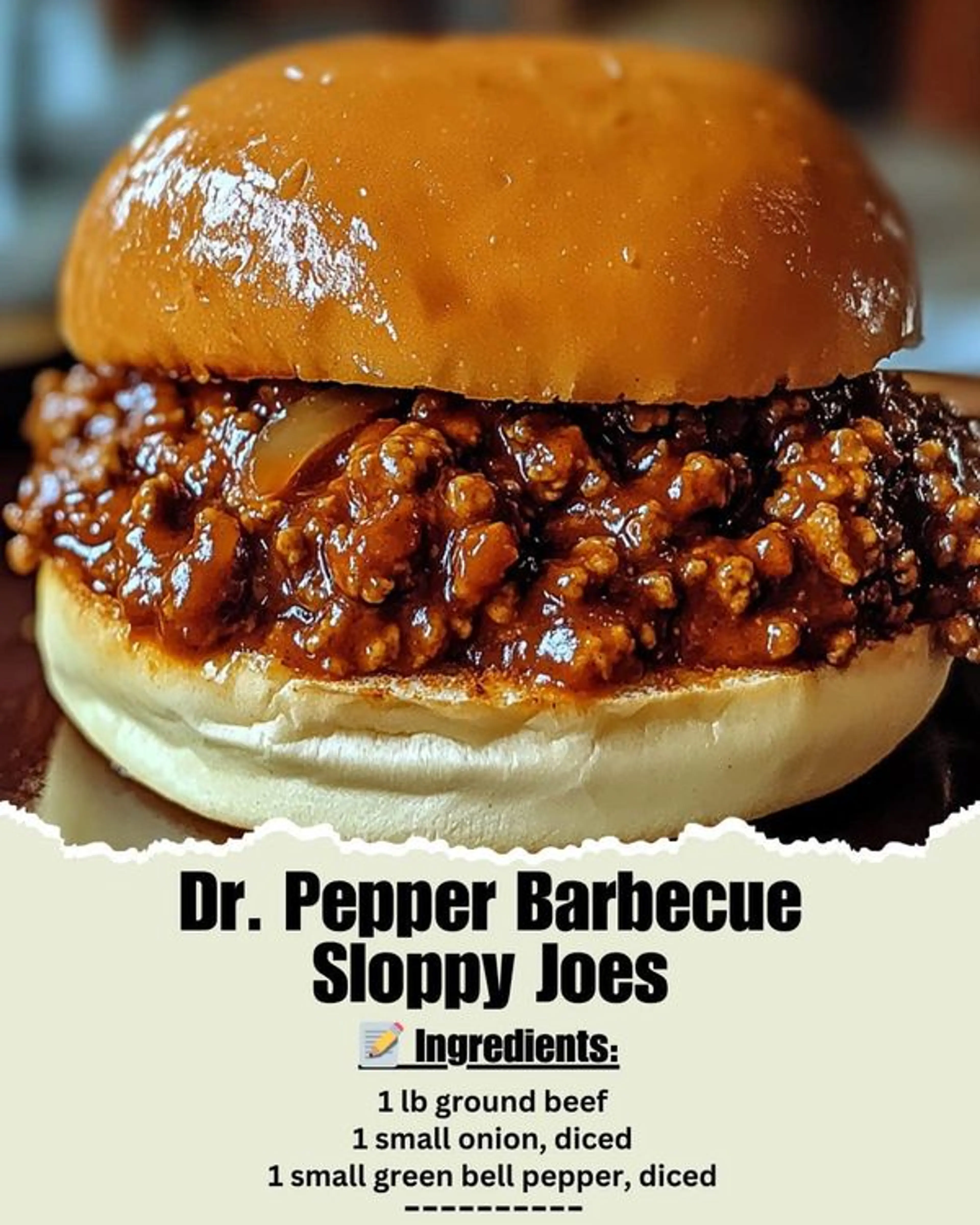 Dr. Pepper Barbecue Sloppy Joes - a Sweet and Savory Twist