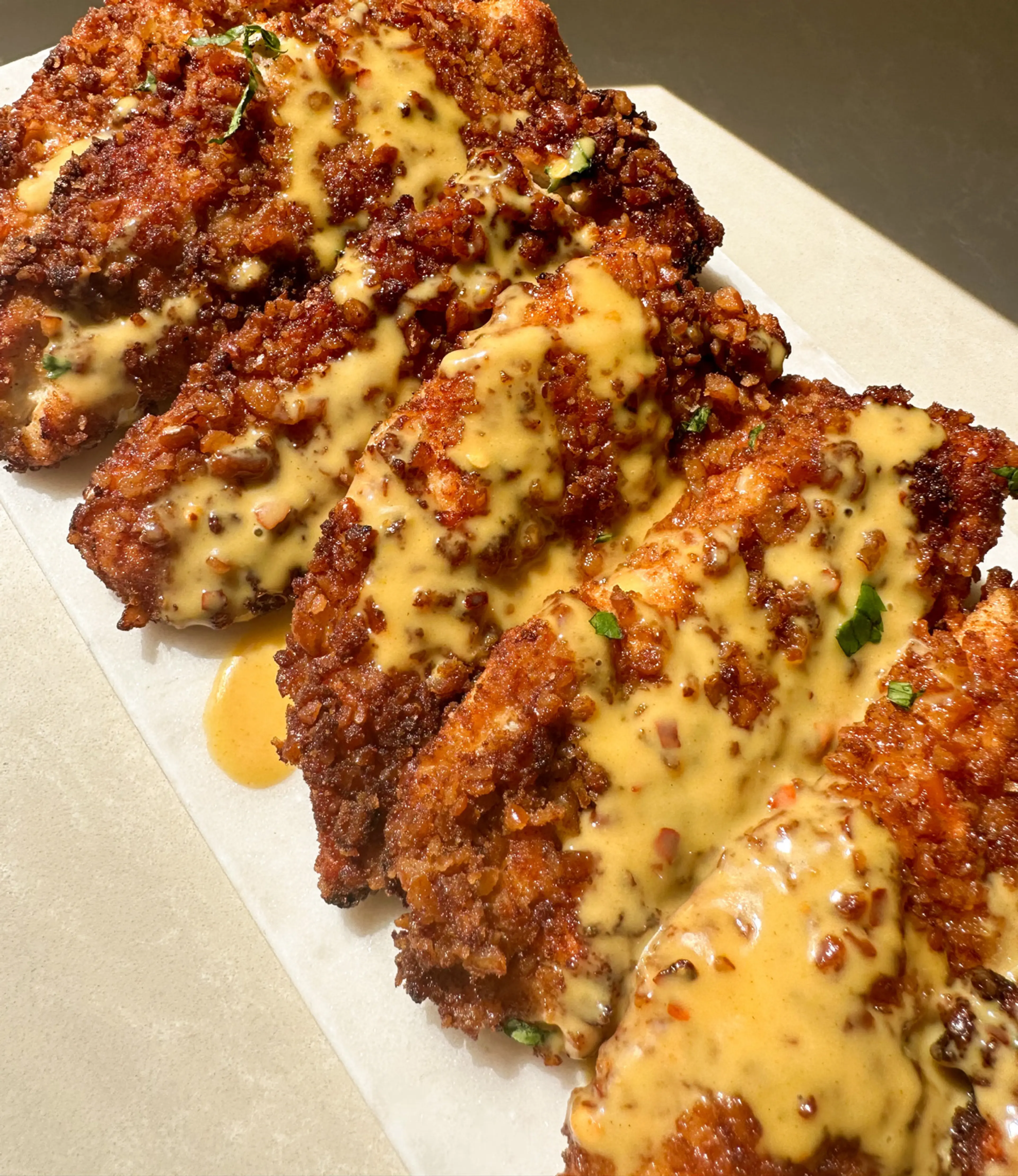 Pretzel Crusted Honey Mustard Chicken