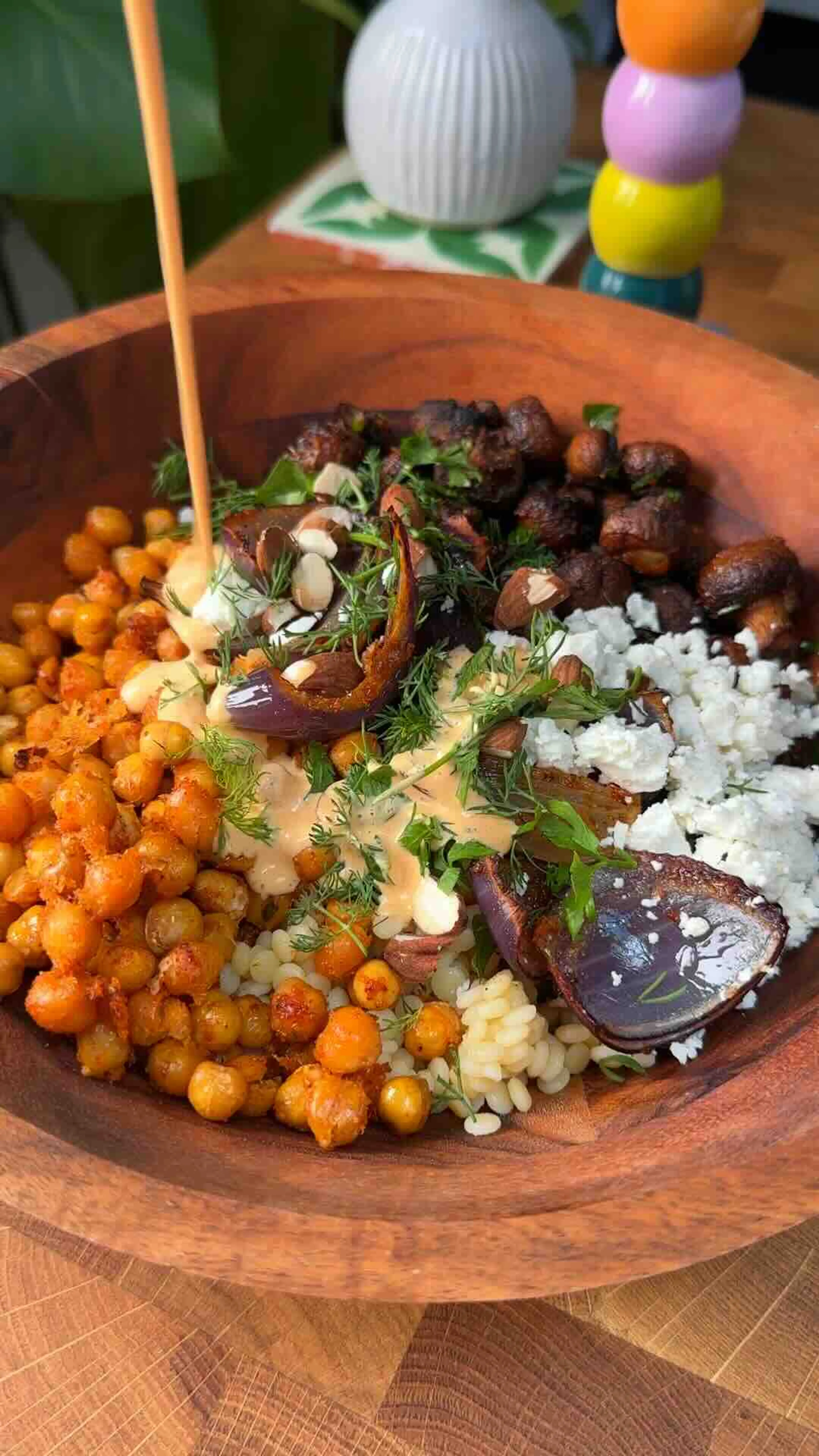 Parmesan Mushroom Baked Salad