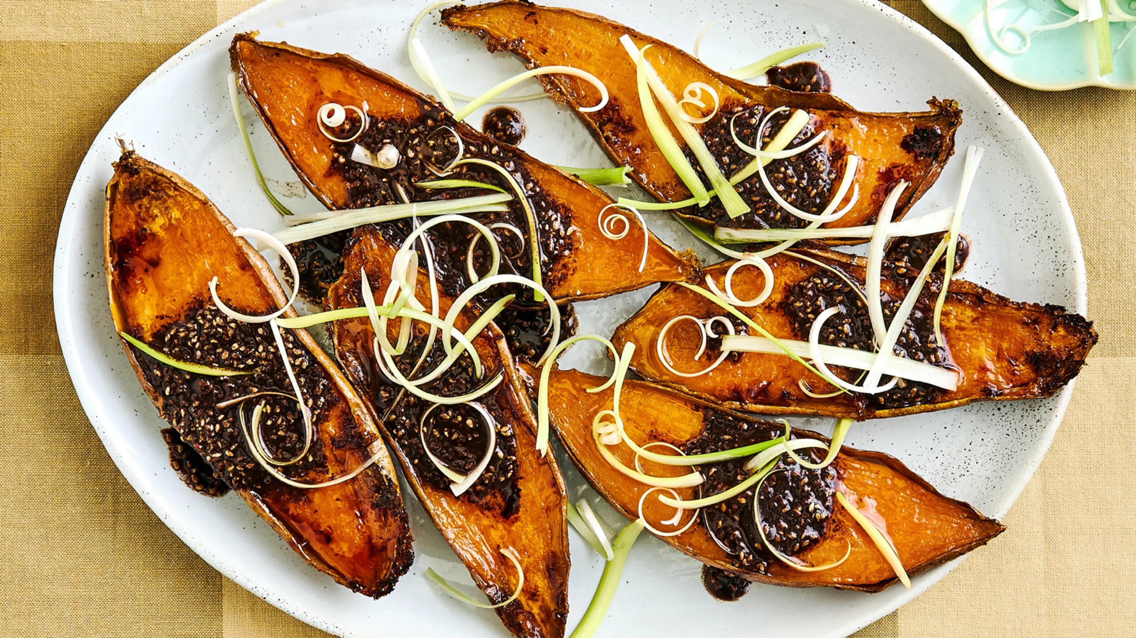 Sweet Potatoes With Cocoa-Sesame Butter