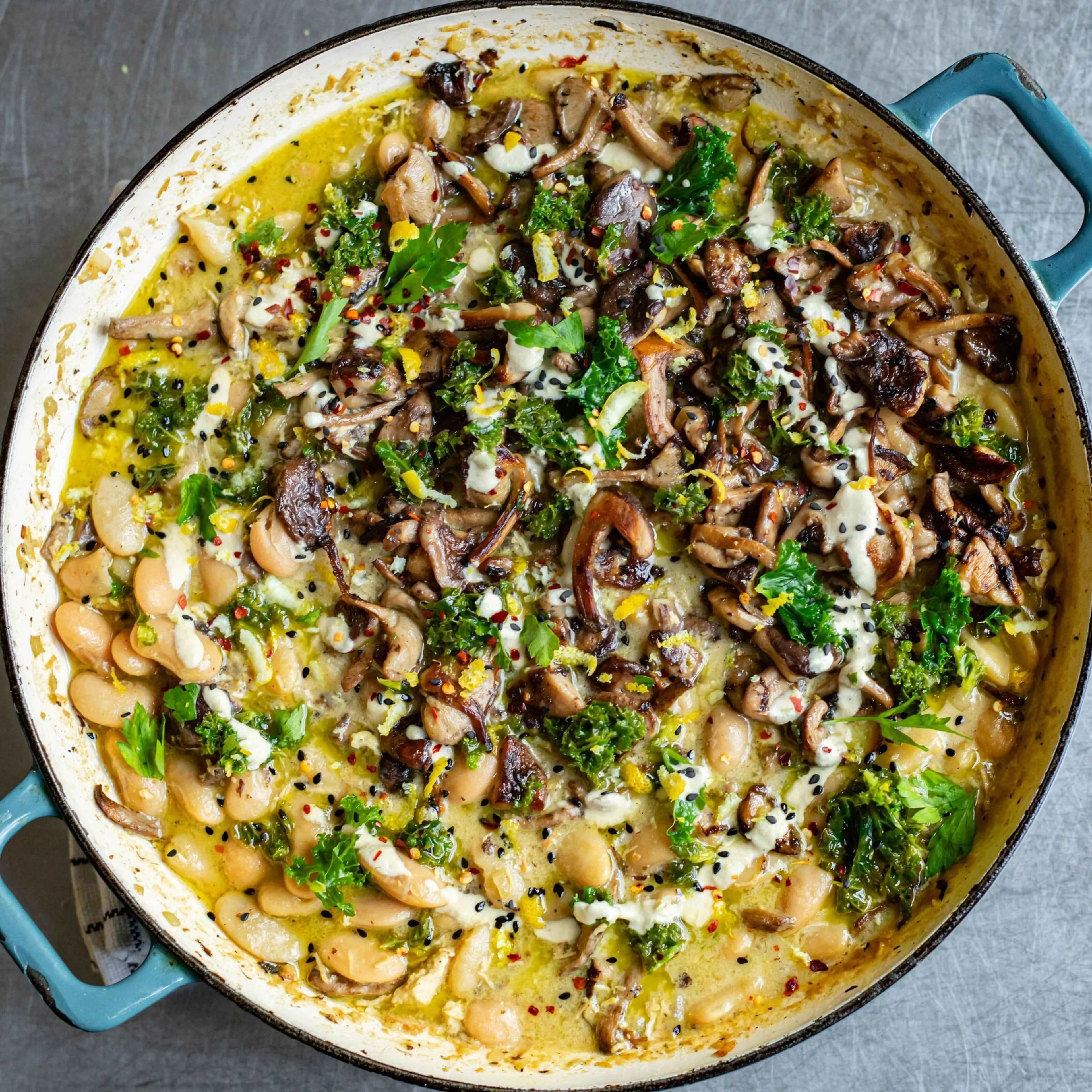 Miso Mushroom Bean Bowl