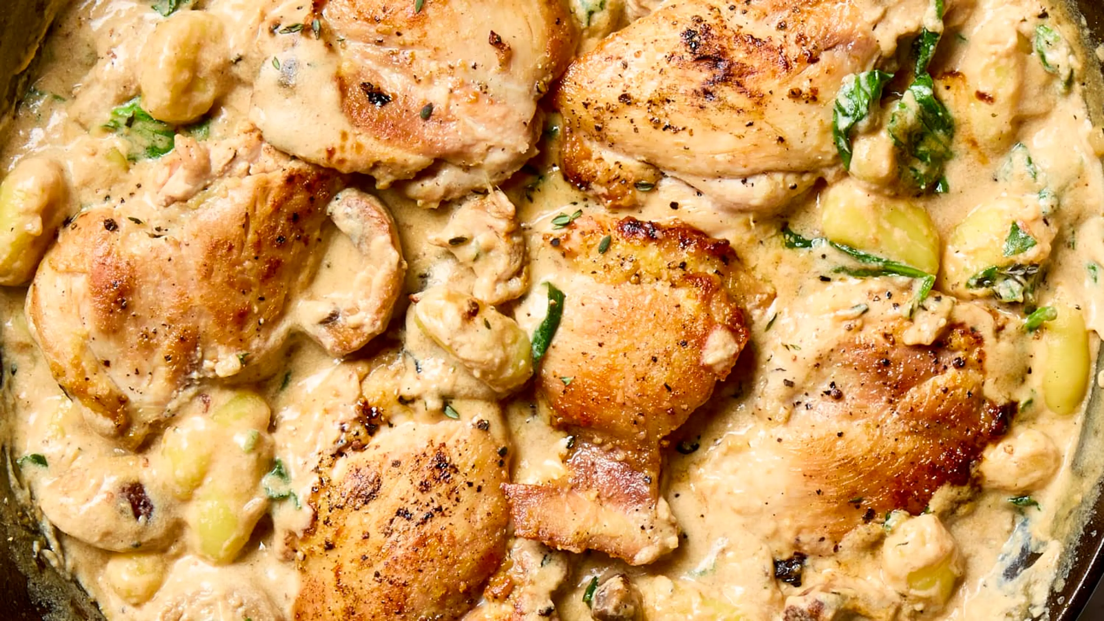 One-Pan Garlic-Parm Chicken and Gnocchi