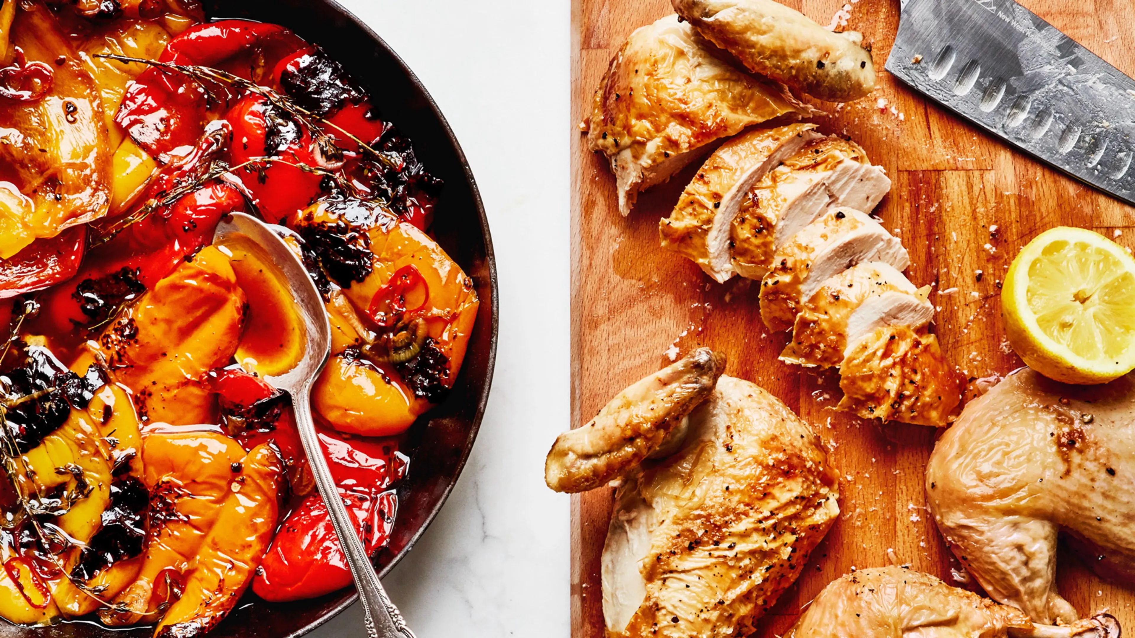 Roast Chicken with Bell Peppers