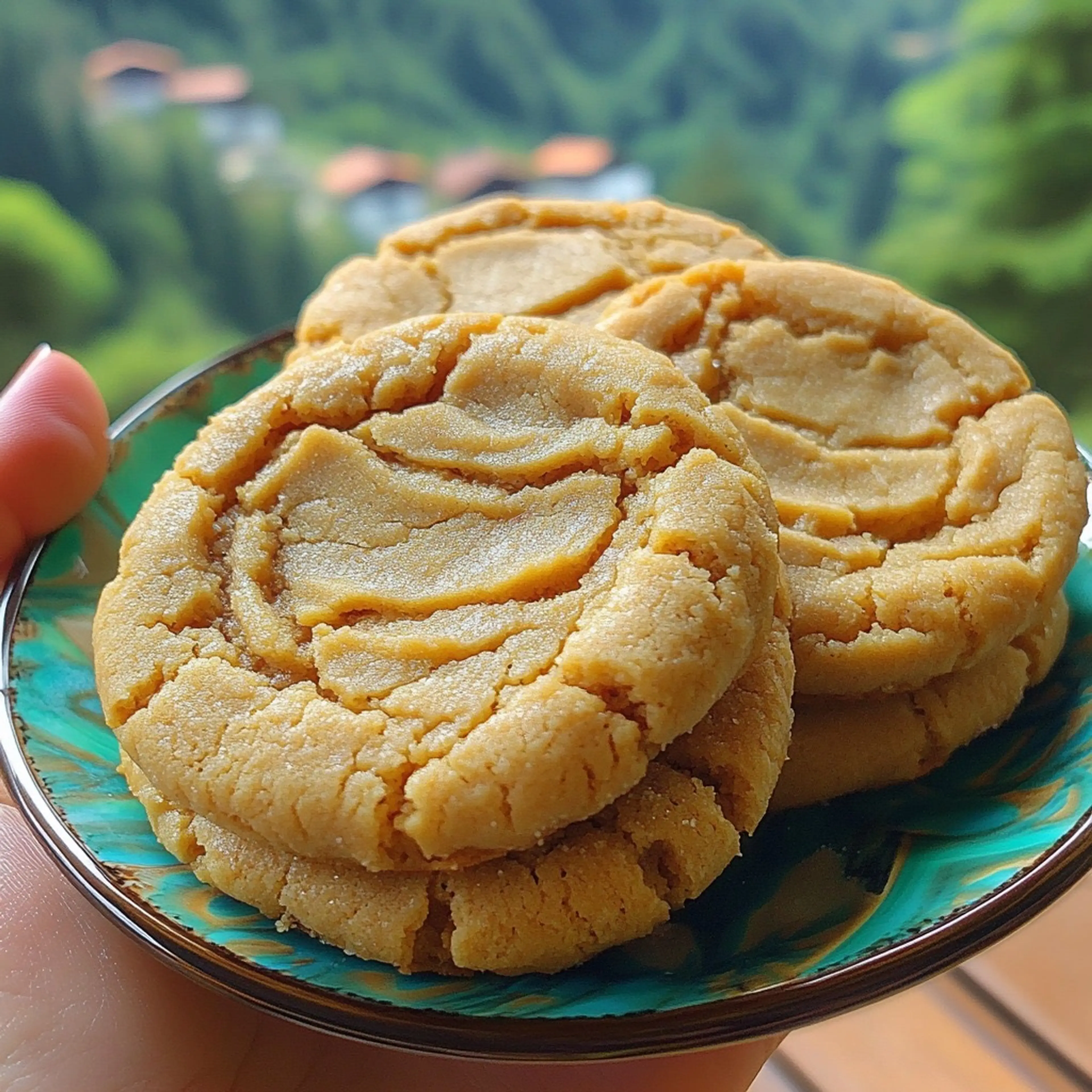 Thick and Chewy Peanut Butter Cookies