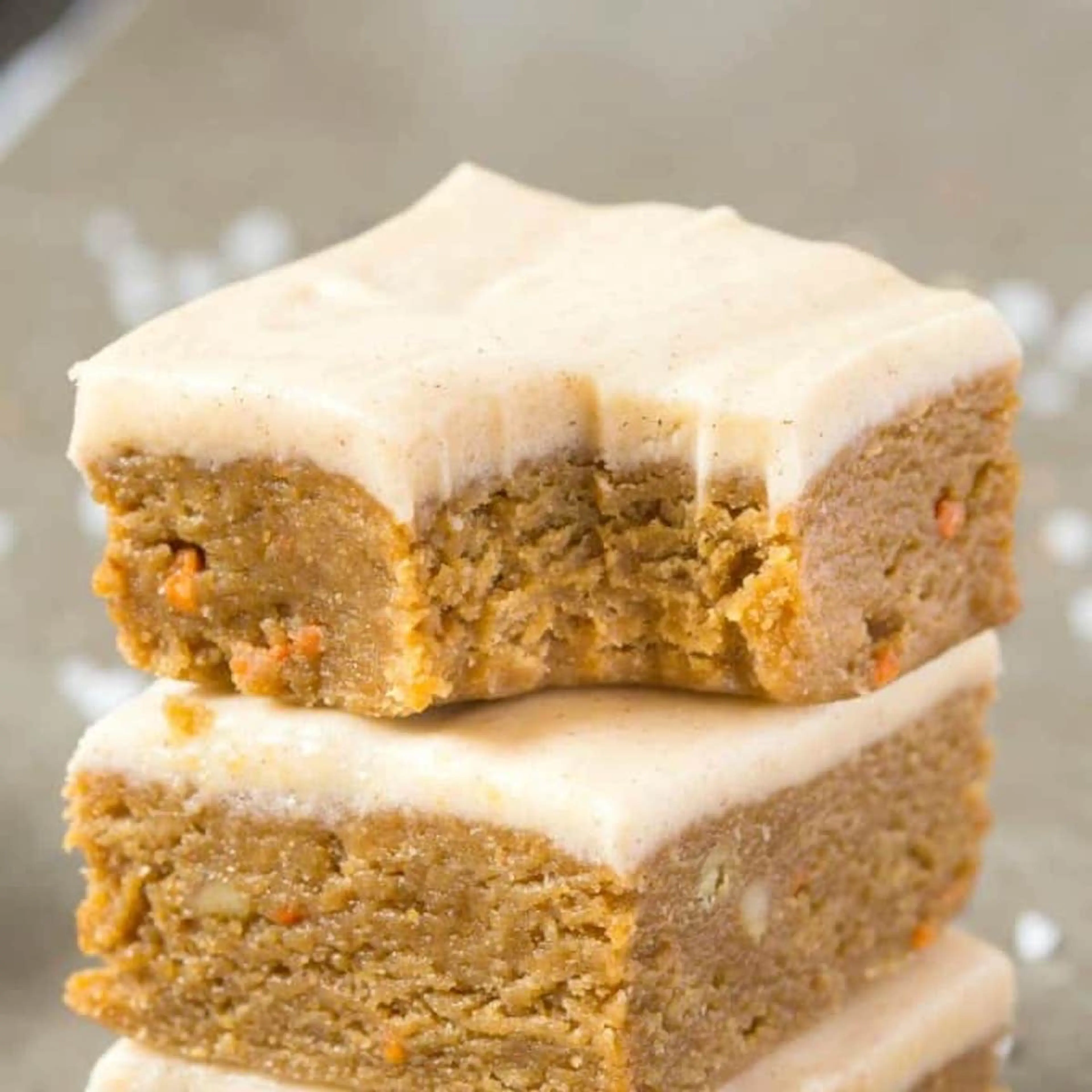 No Bake Carrot Cake Bars