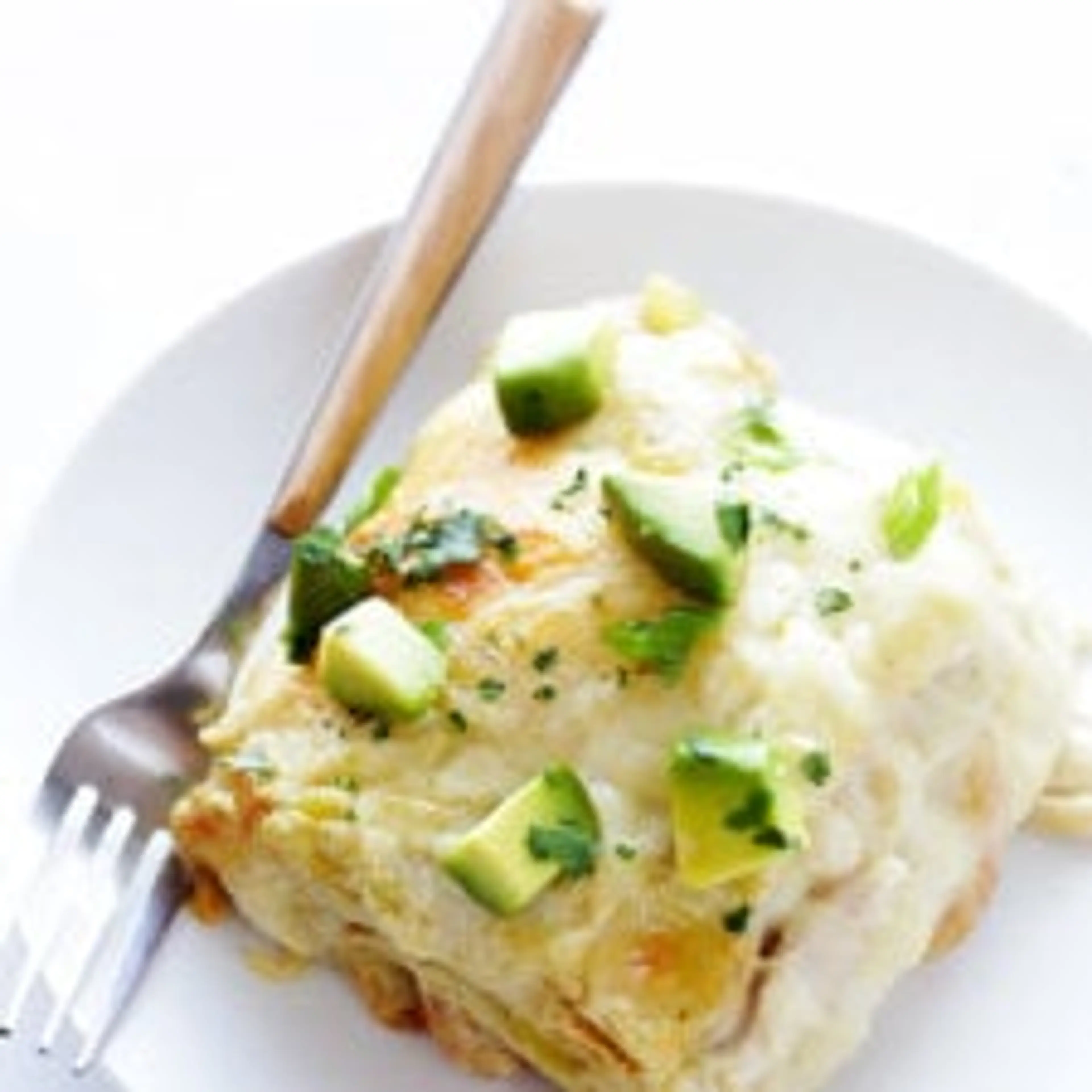 White Chicken Enchilada Casserole