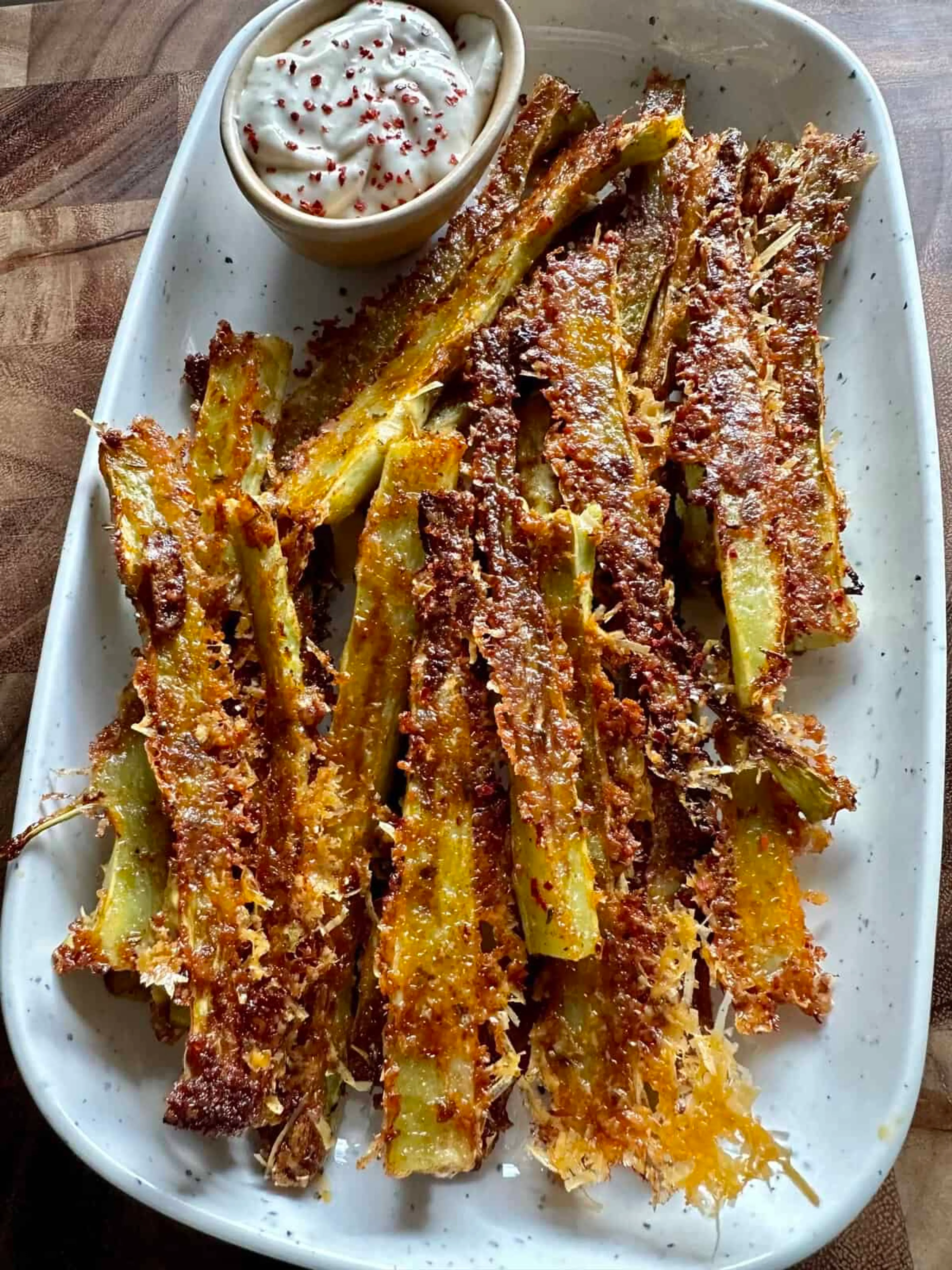 Crispy Parmesan Broccoli Sticks