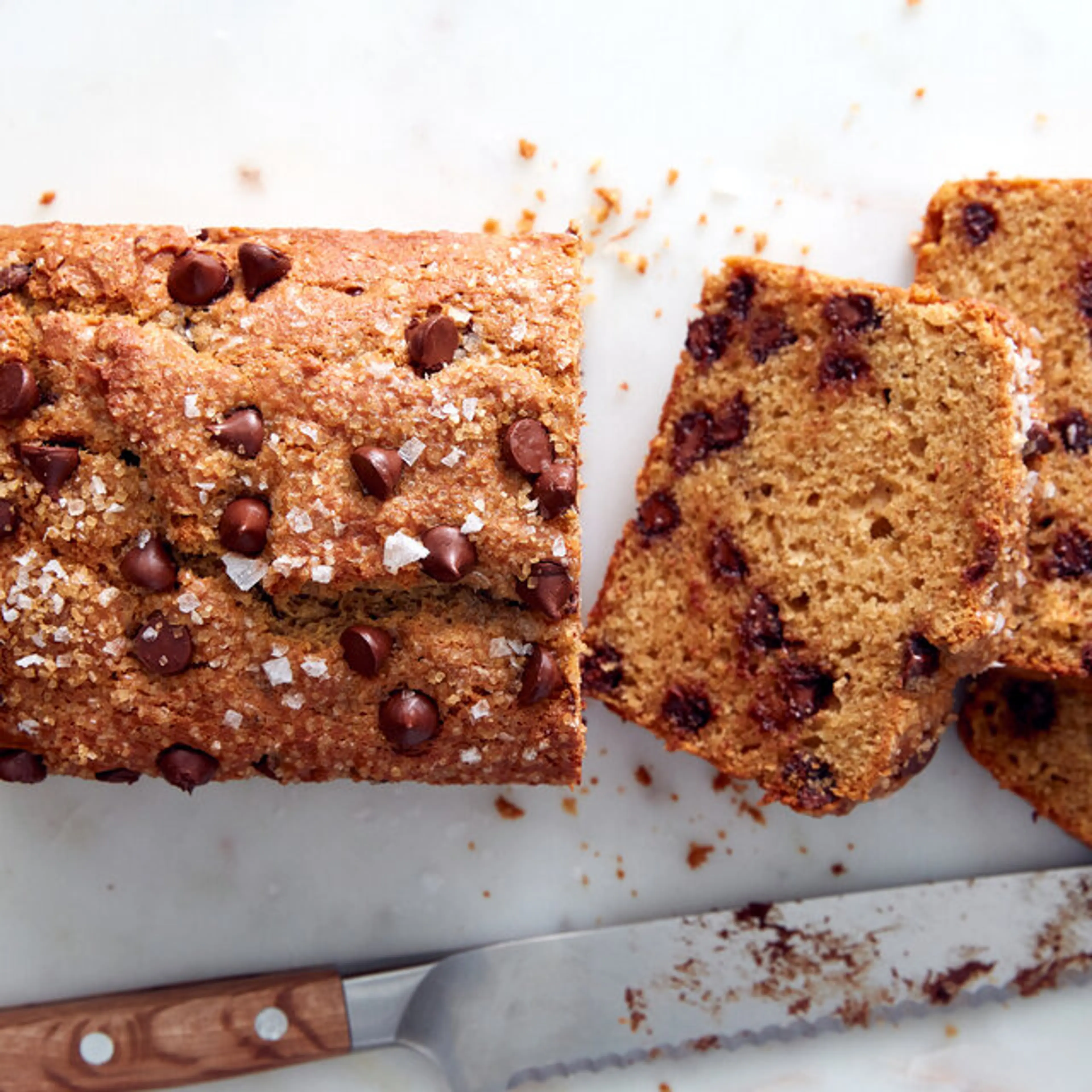 Whole-Wheat Chocolate Chip Loaf Cake
