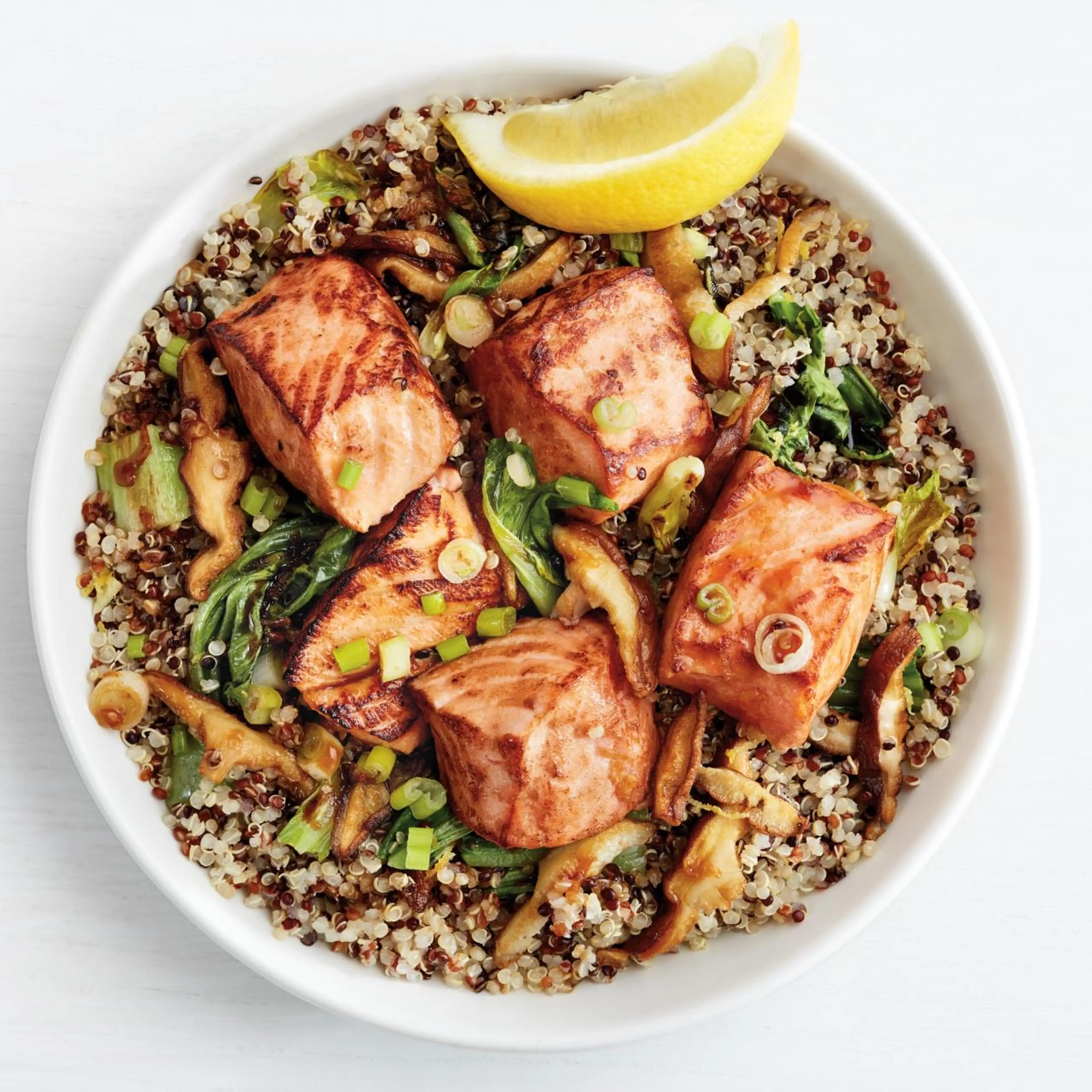 Teriyaki Salmon Quinoa Bowls