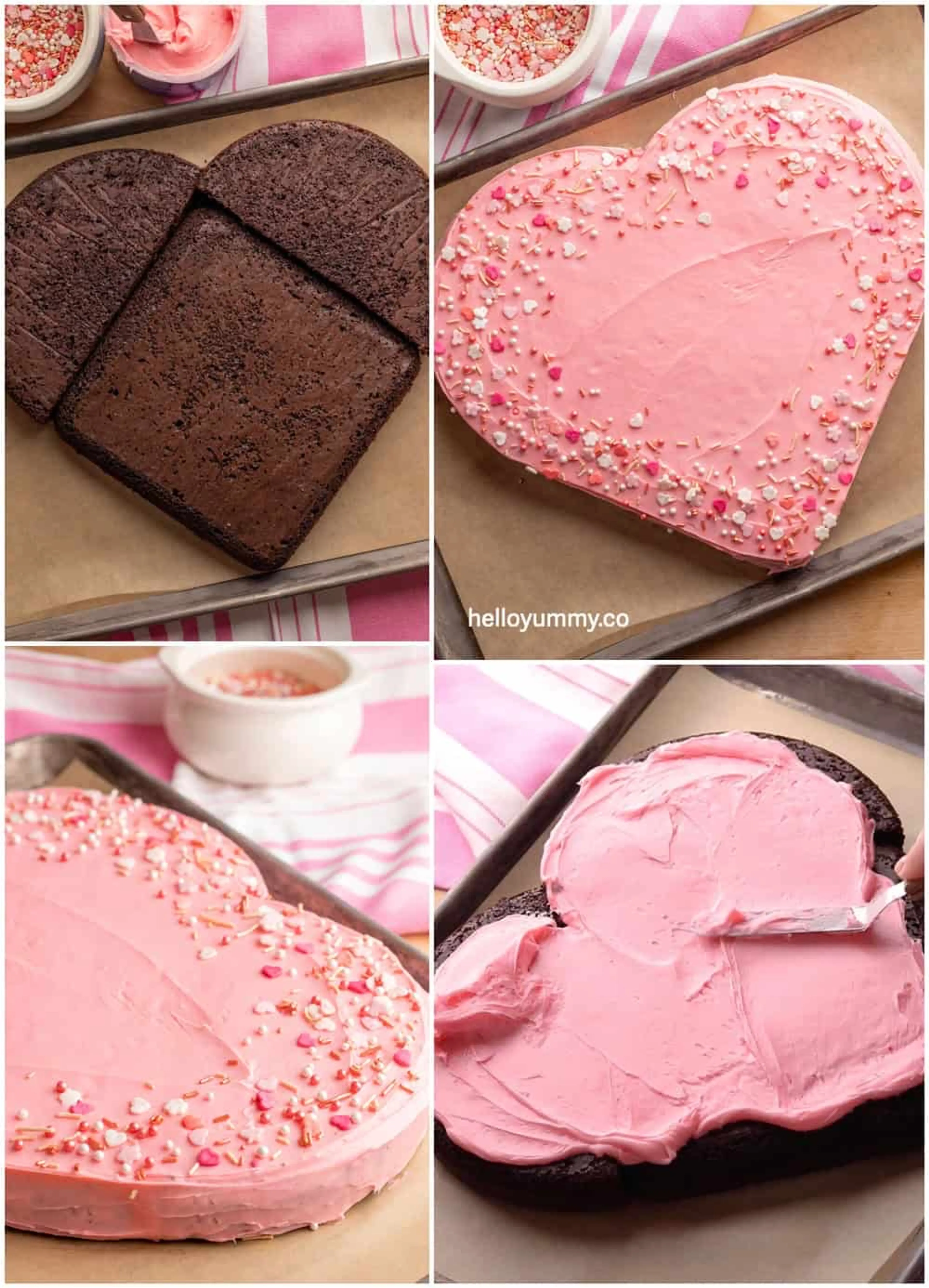 Easiest Heart Shape Cake