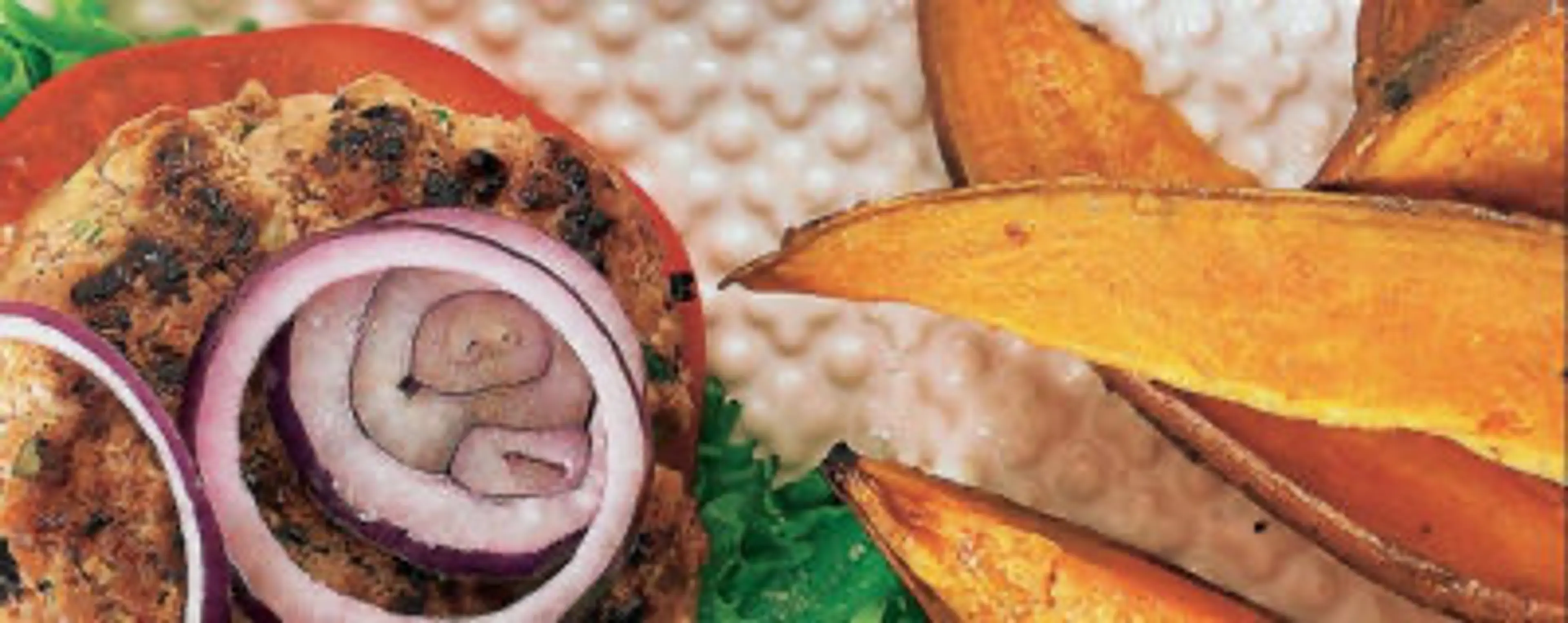 Turkey burgers with sweet potato wedges | Asda Good Living
