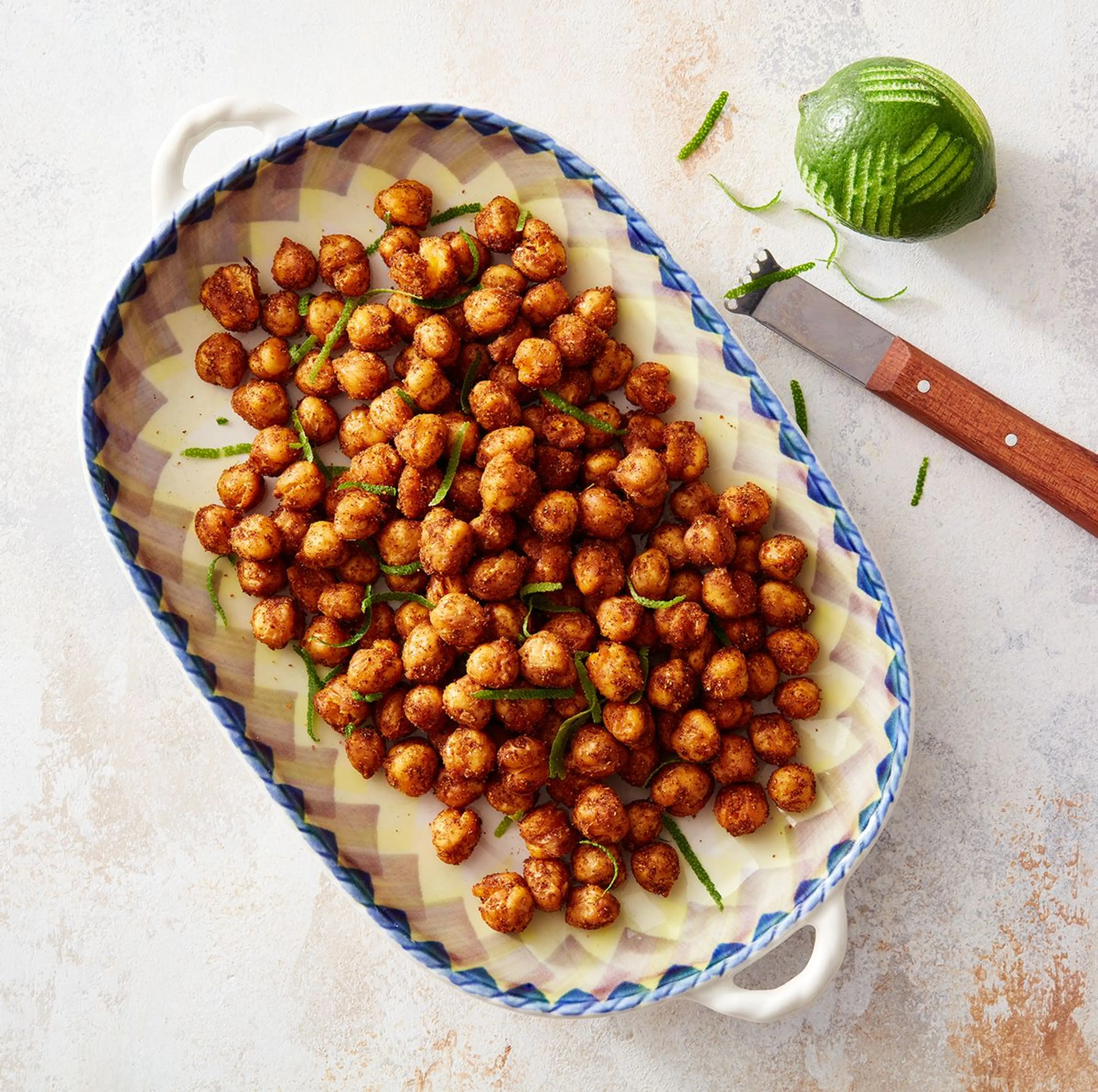 Air Fryer Crunchy Chili-Spiced Chickpeas