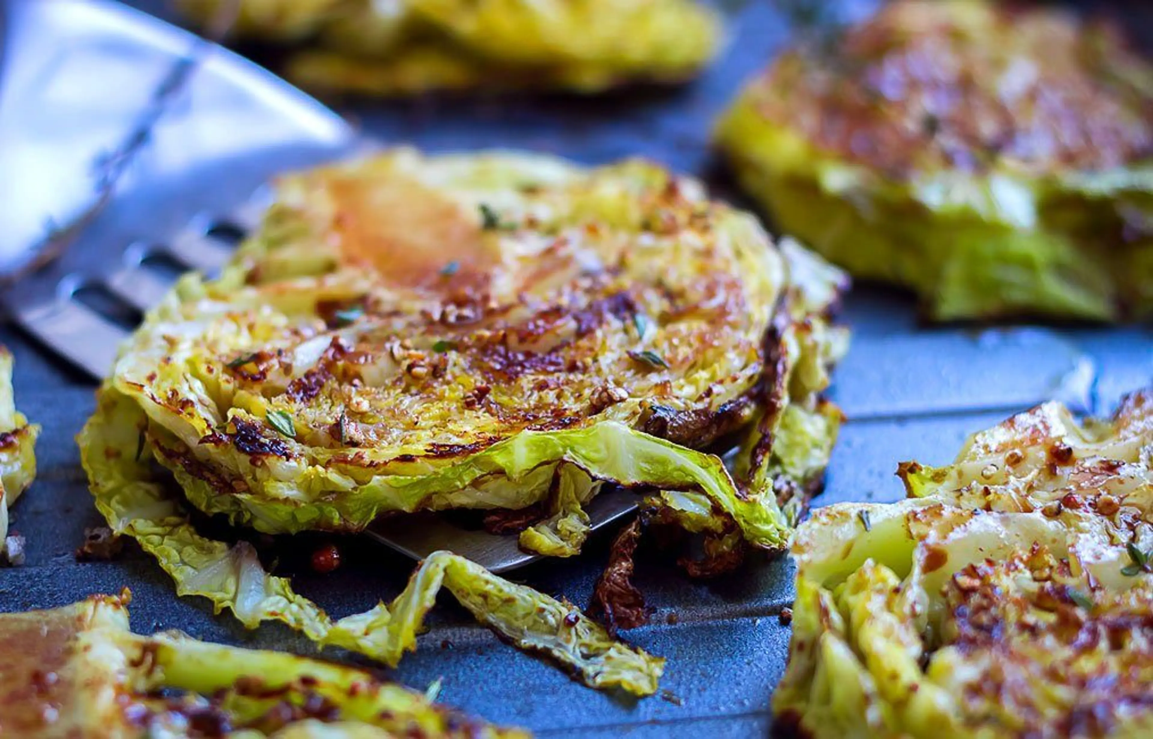 Balsamic, Honey Roasted Cabbage Steaks