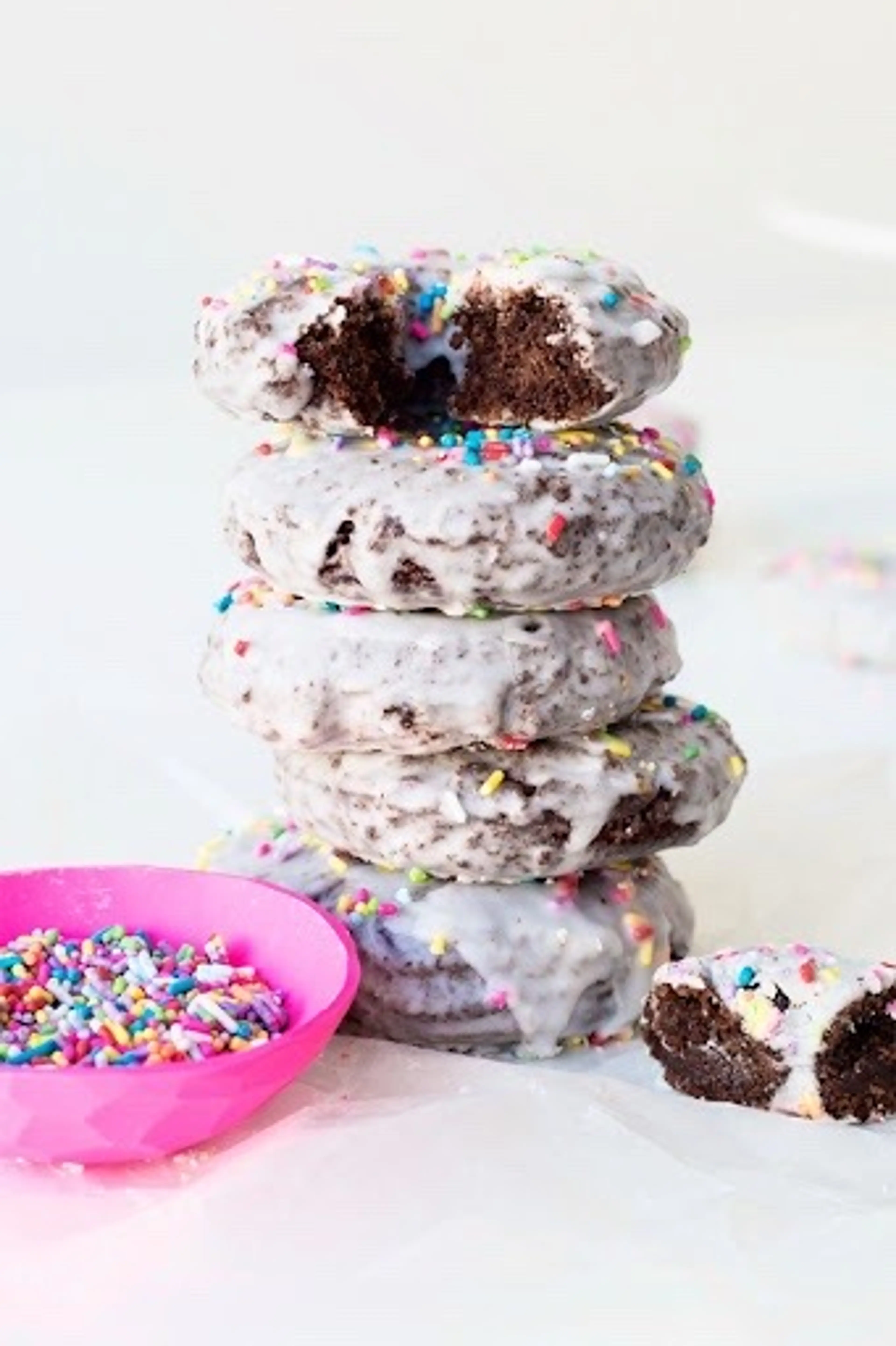 Glazed Chocolate Cake Donuts