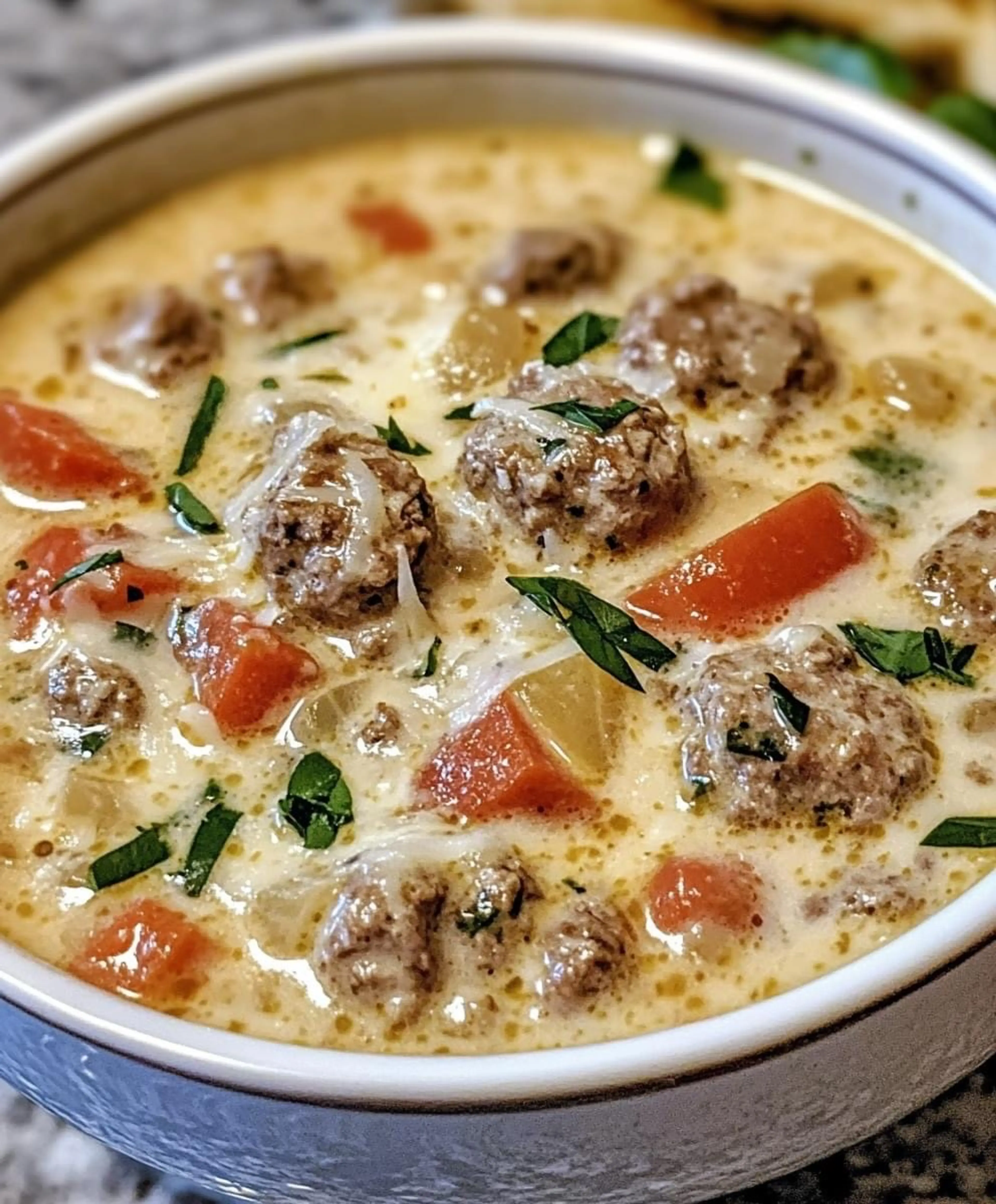 Creamy Italian Meatball Soup