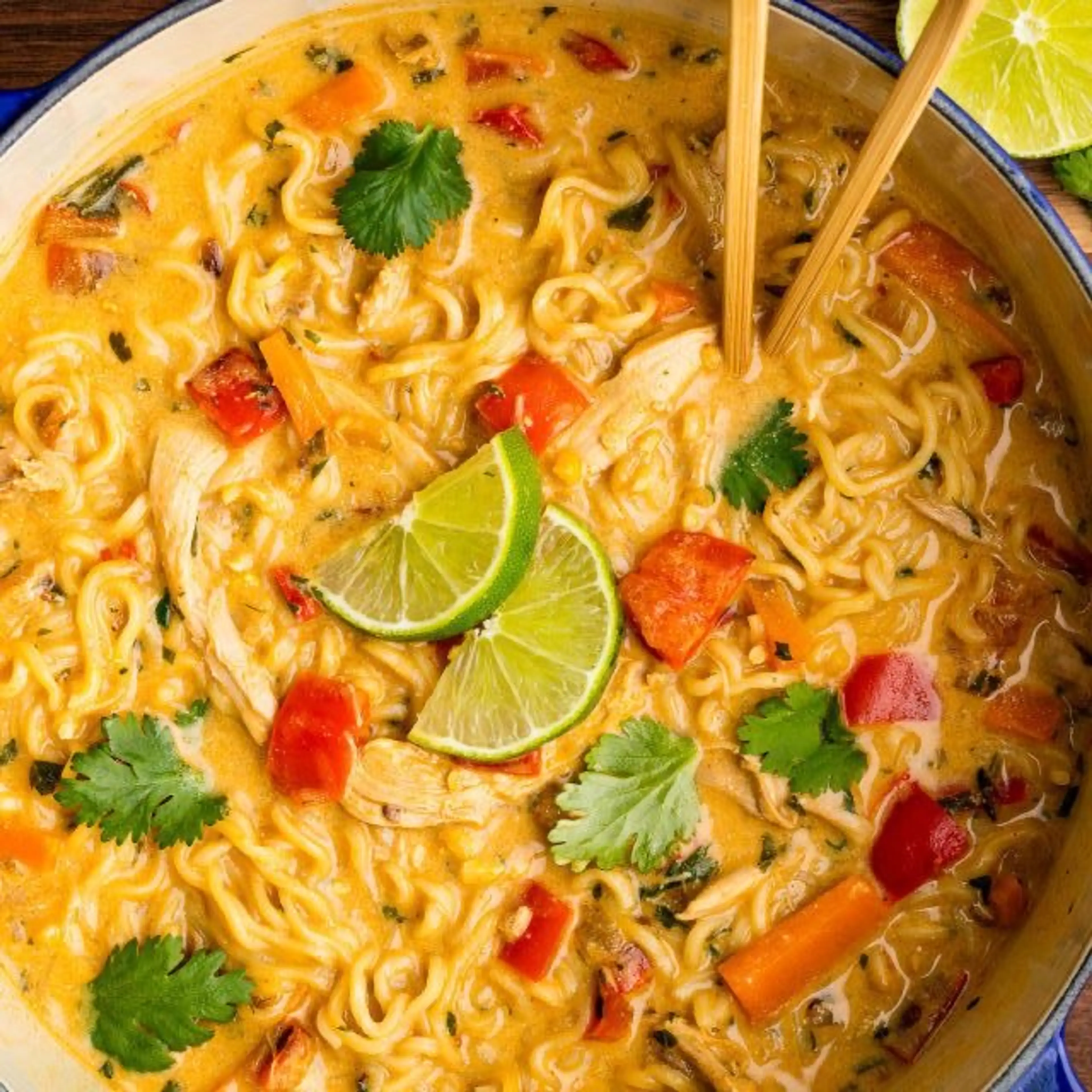 Creamy Chicken Ramen Soup